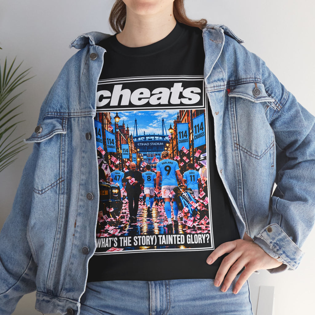 Cheats “What’s the Story? Tainted Glory?” Sports Graphic Cotton T-Shirt