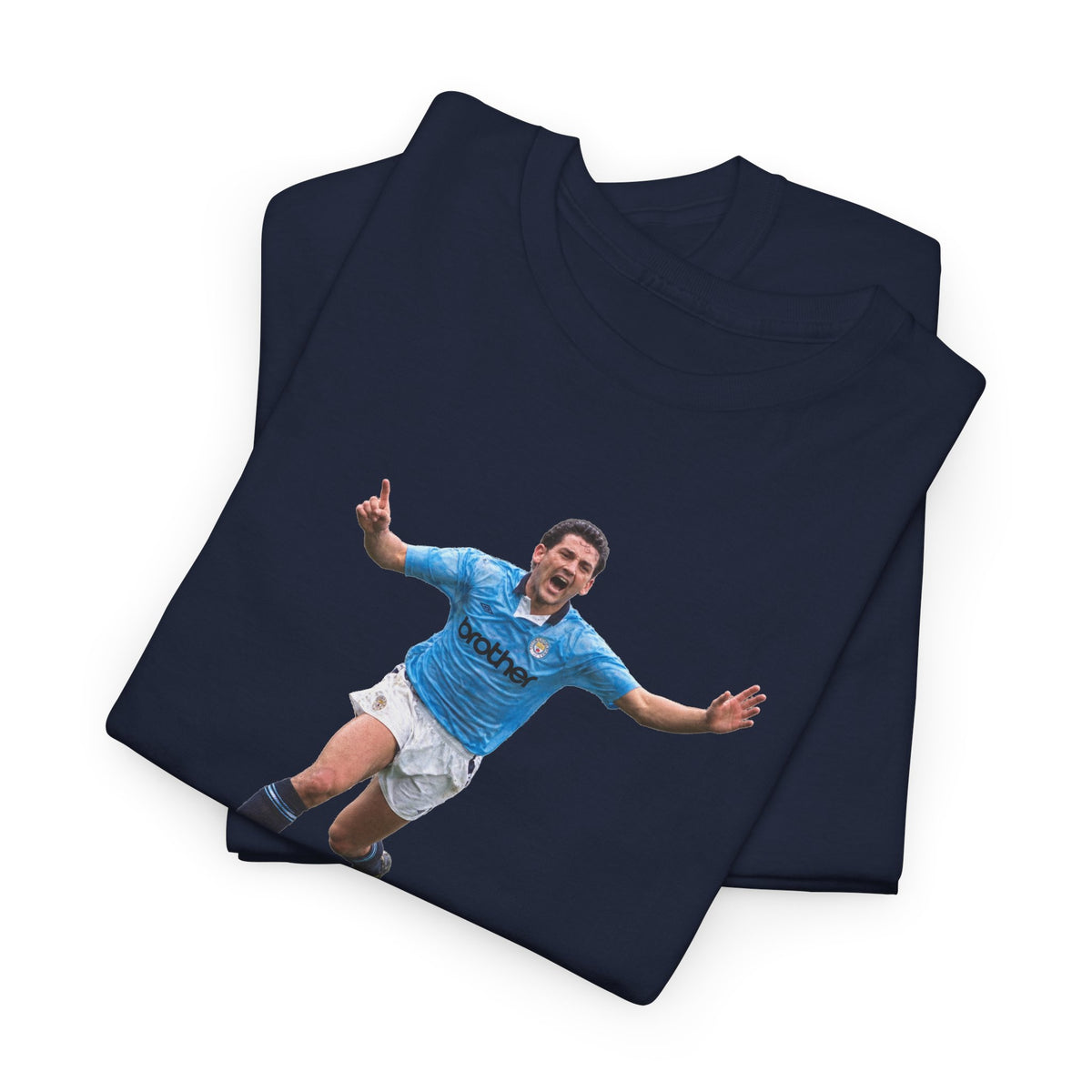 David White Manchester City Legend Cotton T-Shirt