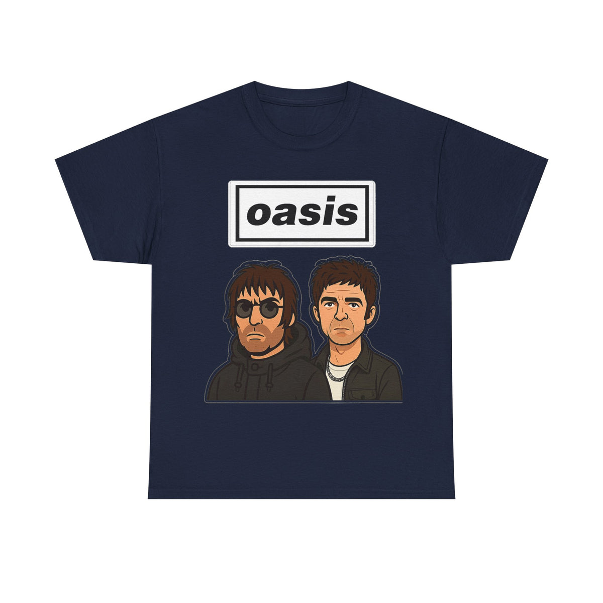 Oasis Inspired Unofficial Band Logo Tee — 'oasis' Graphic T-Shirt