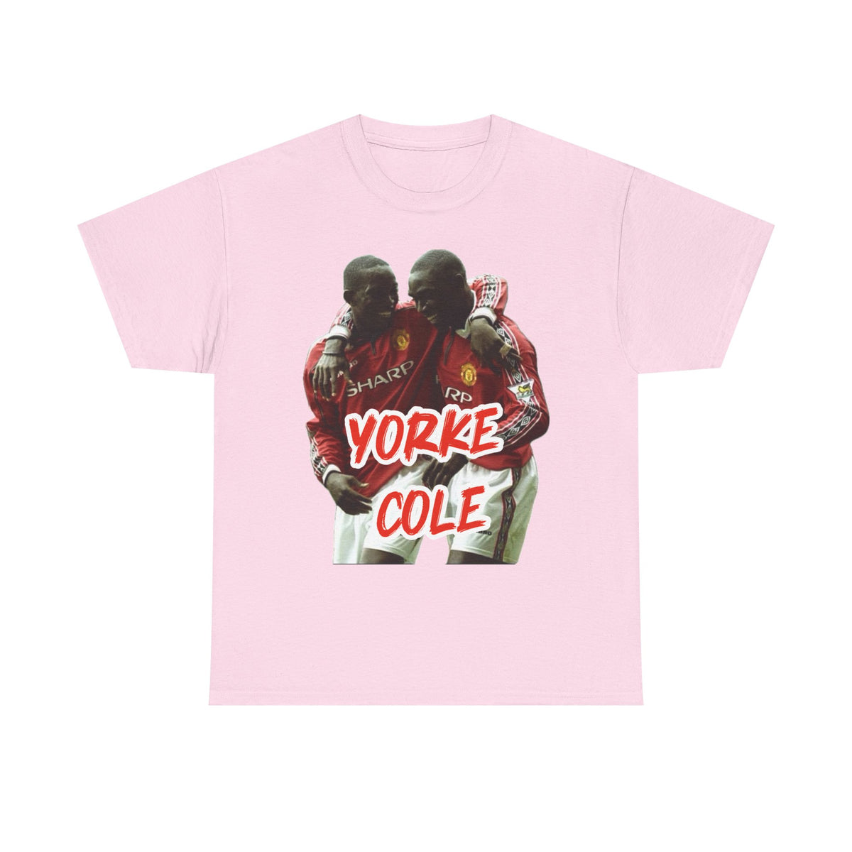 Yorke & Cole Manchester United Soccer Legends Graphic Tee — 'Yorke Cole' Retro Football Shirt