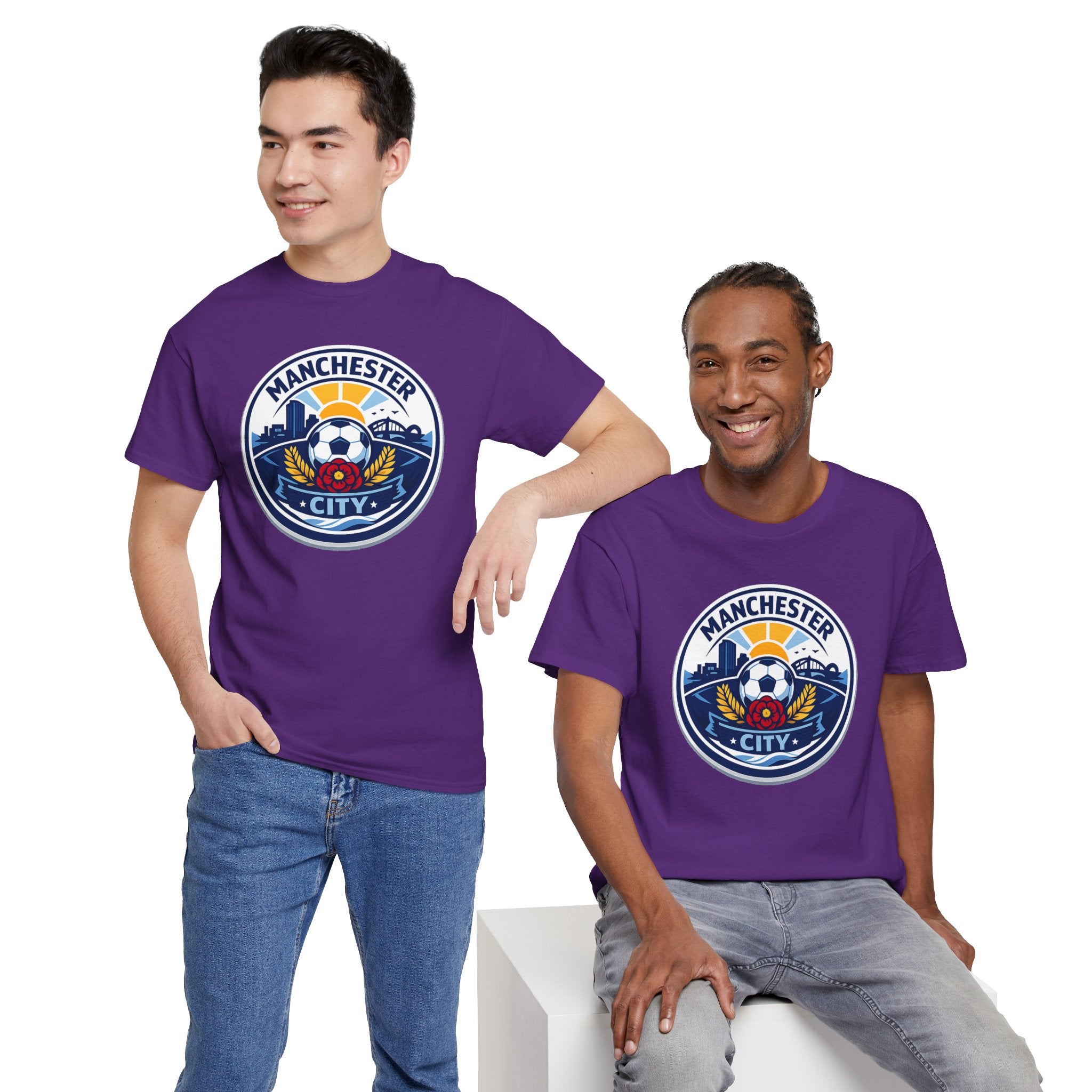 Manchester City Unofficial Soccer Logo T-Shirt — Football Fan Tee