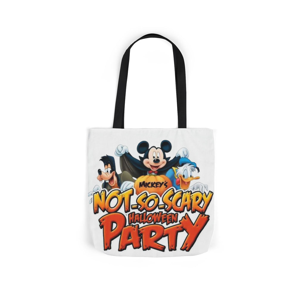 Halloween Party Canvas Tote Bag — "Not-So-Scary Halloween Party" Graphic