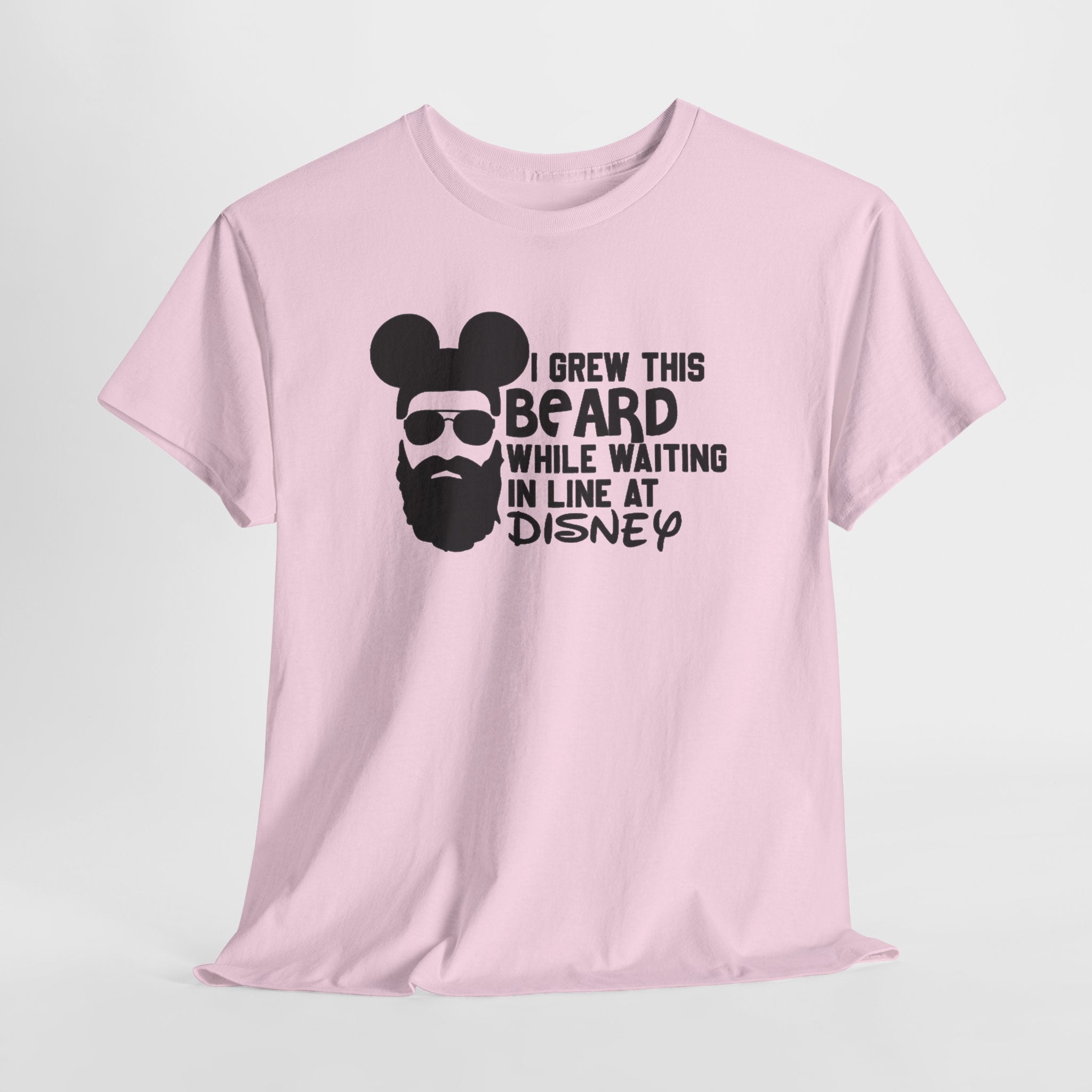 Beard While Waiting Tee – "I Grew This Beard While Waiting In Line At Disney" Funny Disney Dad T-Shirt