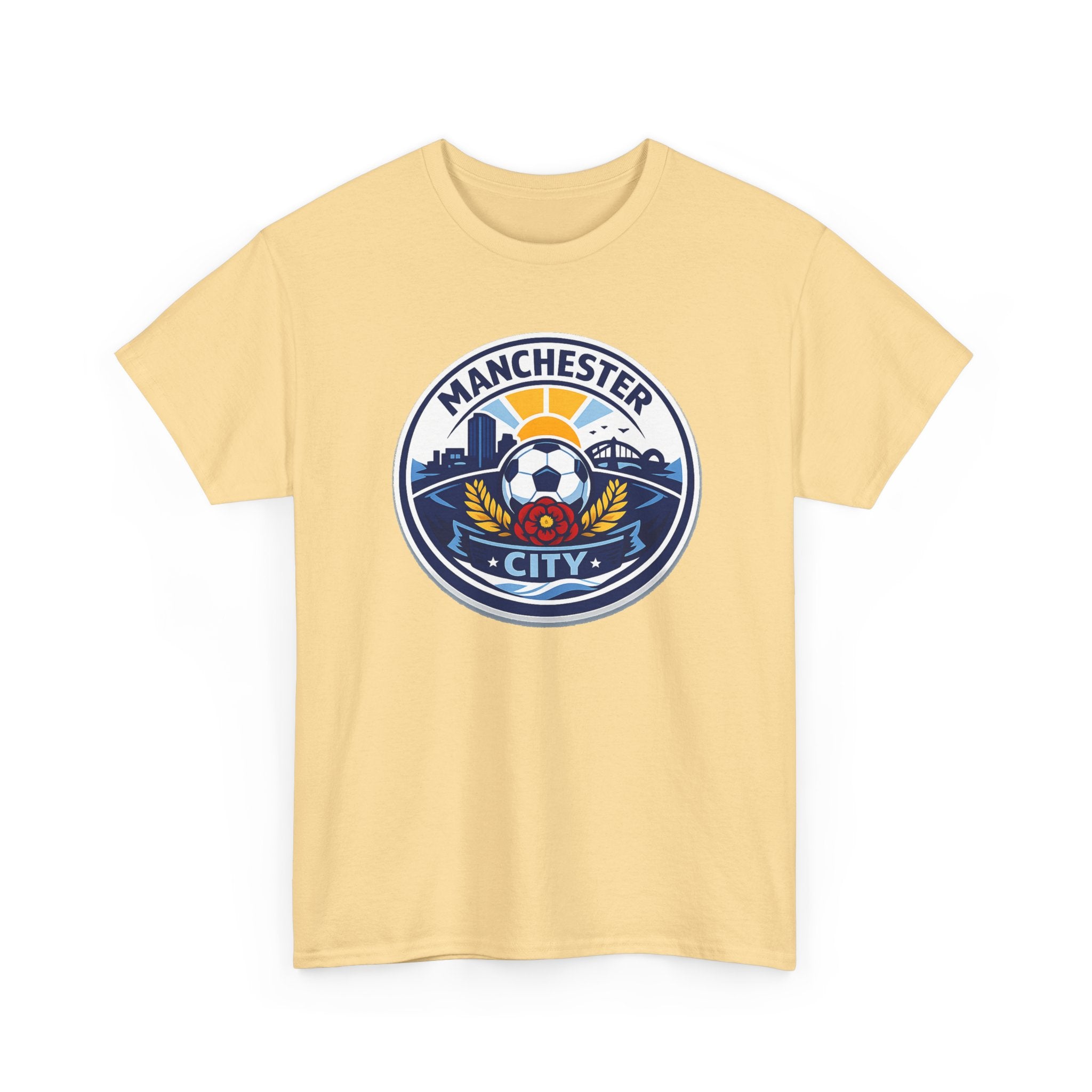 Manchester City Unofficial Soccer Logo T-Shirt — Football Fan Tee