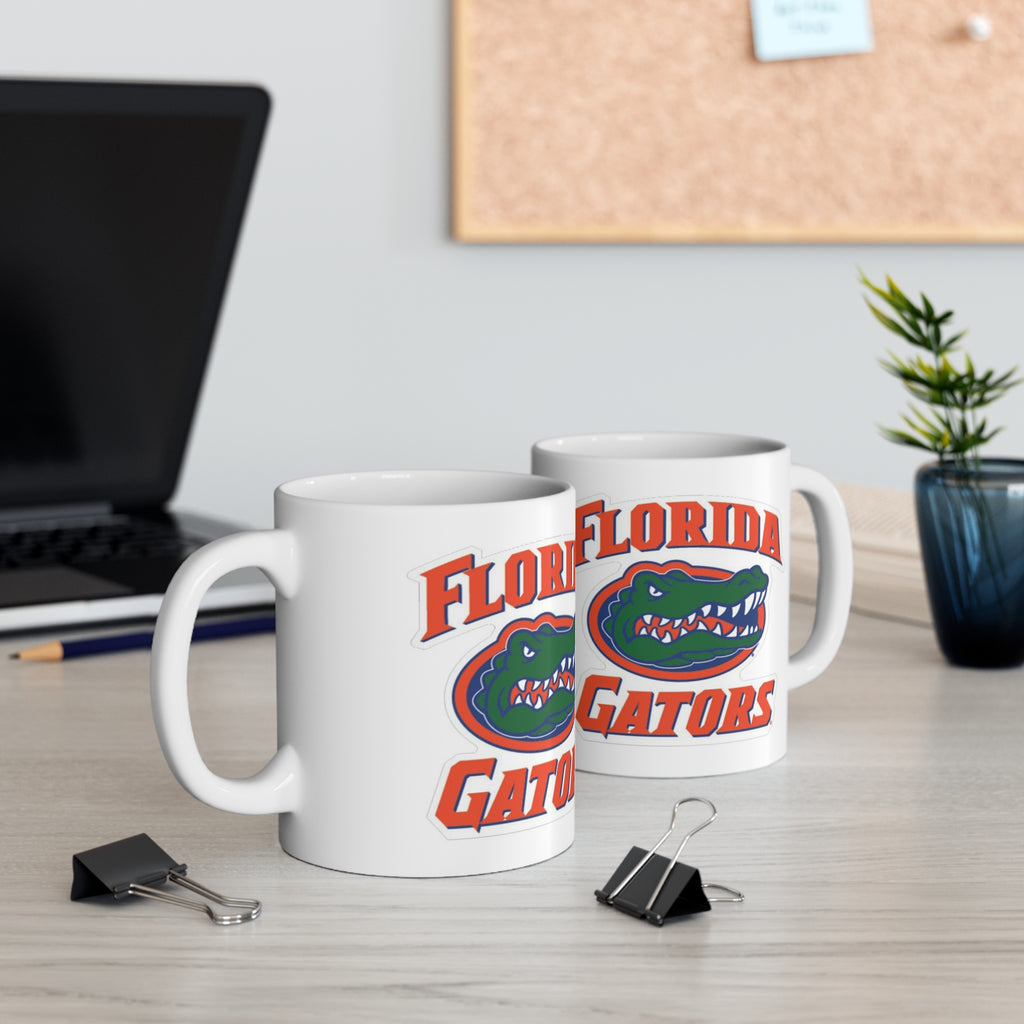 Florida Gators Ceramic Mug — College Team Logo Coffee Cup (11oz & 15oz)