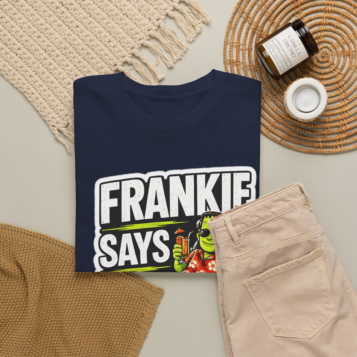 Frankie Says Relax Funny Graphic Cotton T-Shirt