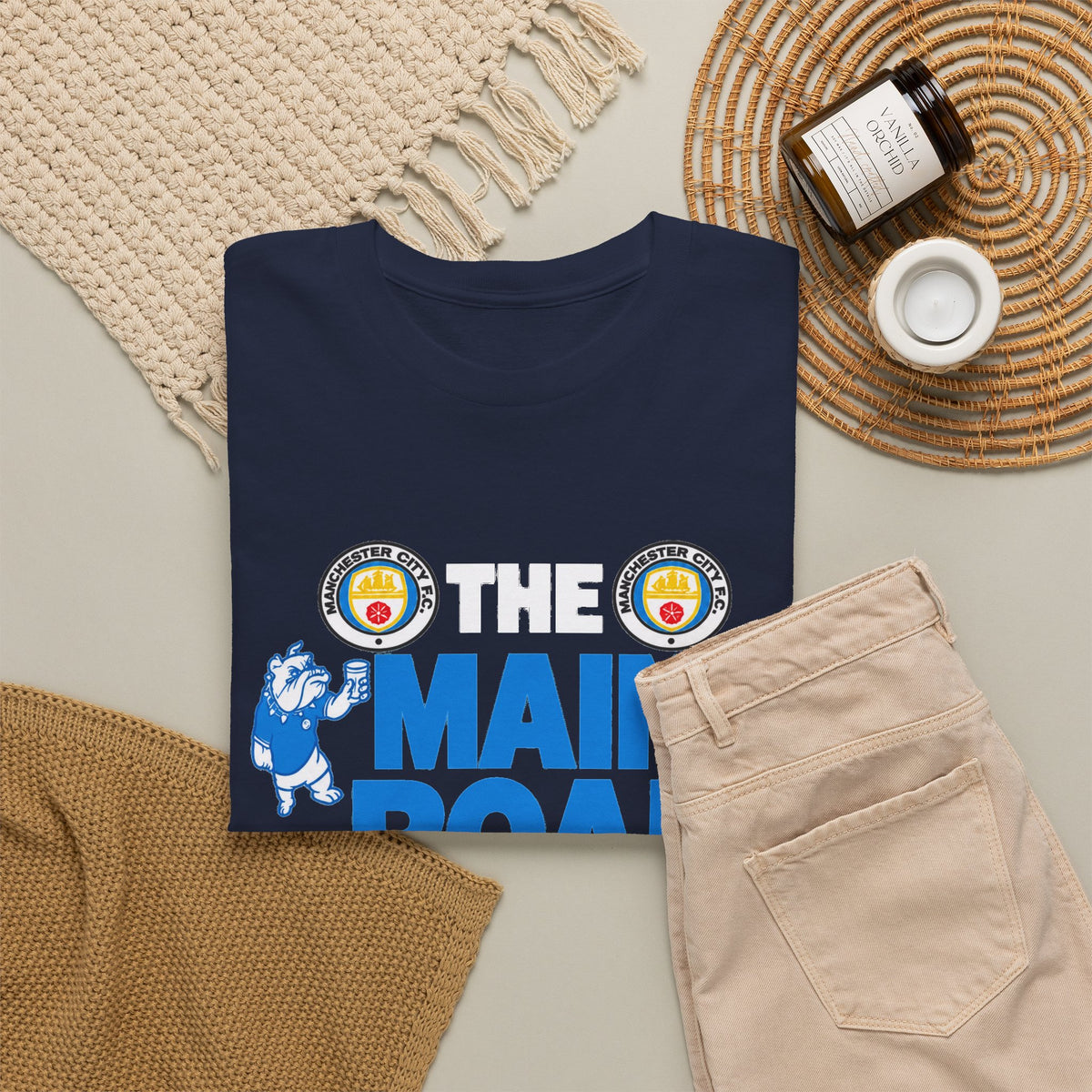 Maine Road Massacre Retro Cotton T-Shirt — Man City 5 vs Man Utd 1 Retro September 1989 Derby T‑Shirt