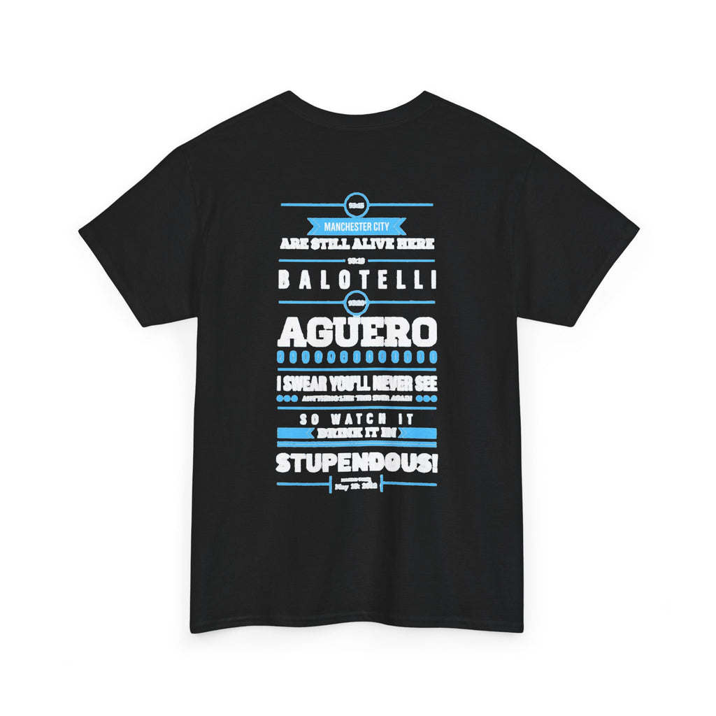 Manchester City Vintage Football Tee — Aguero & Balotelli Fan Shirt
