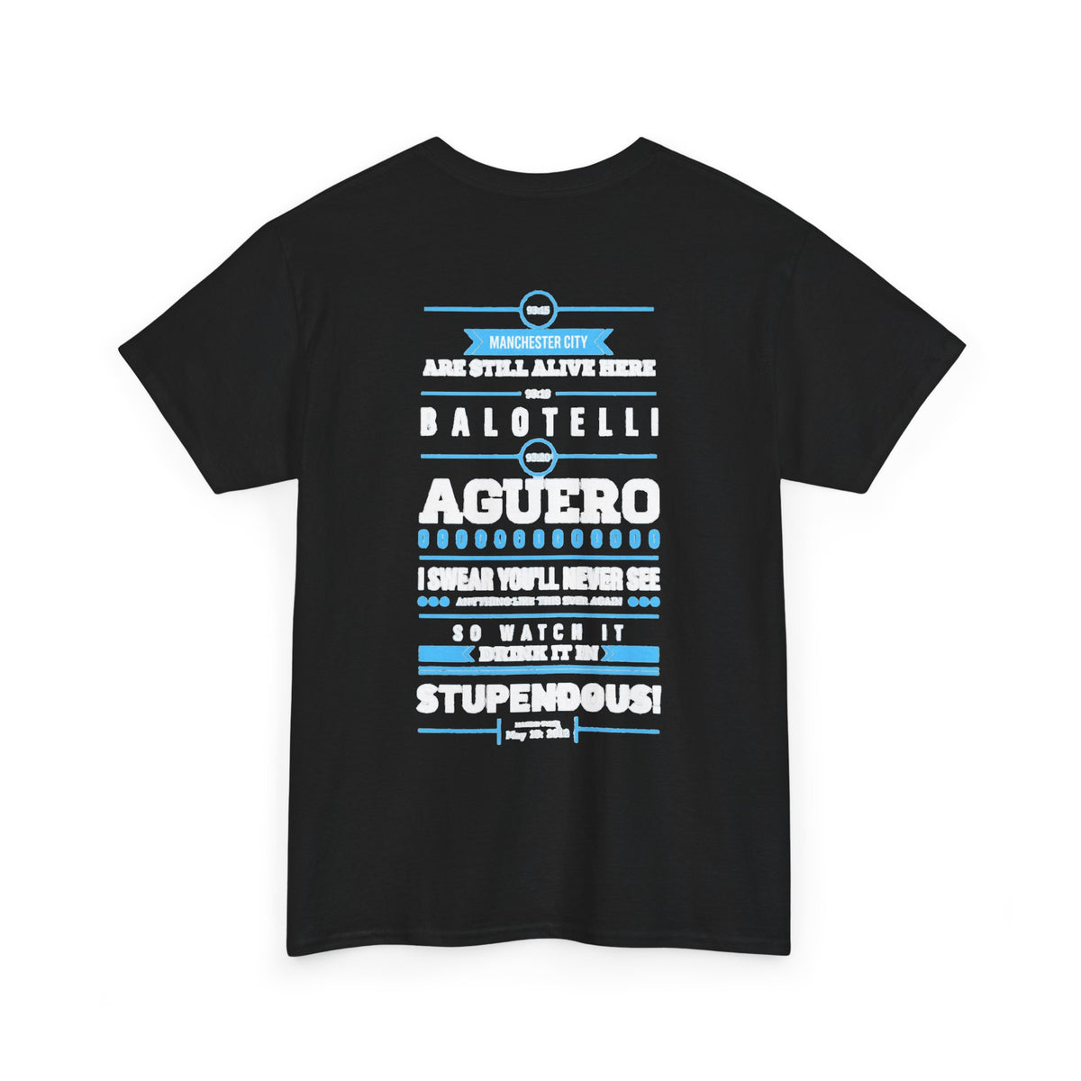 Manchester City Vintage Football Tee — Aguero & Balotelli Fan Shirt