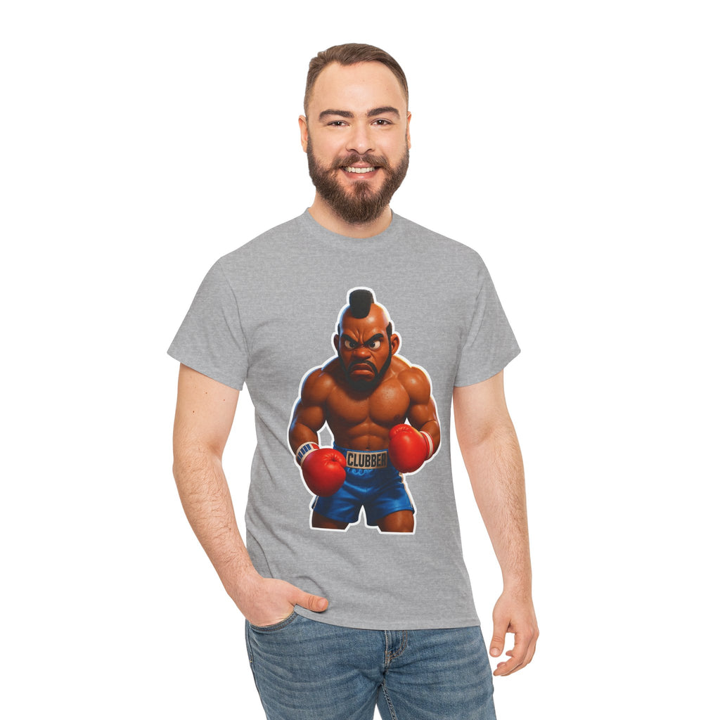 MR T Clubber Lang Boxer Character Tee — Tough Guy Cartoon Boxing T-Shirt