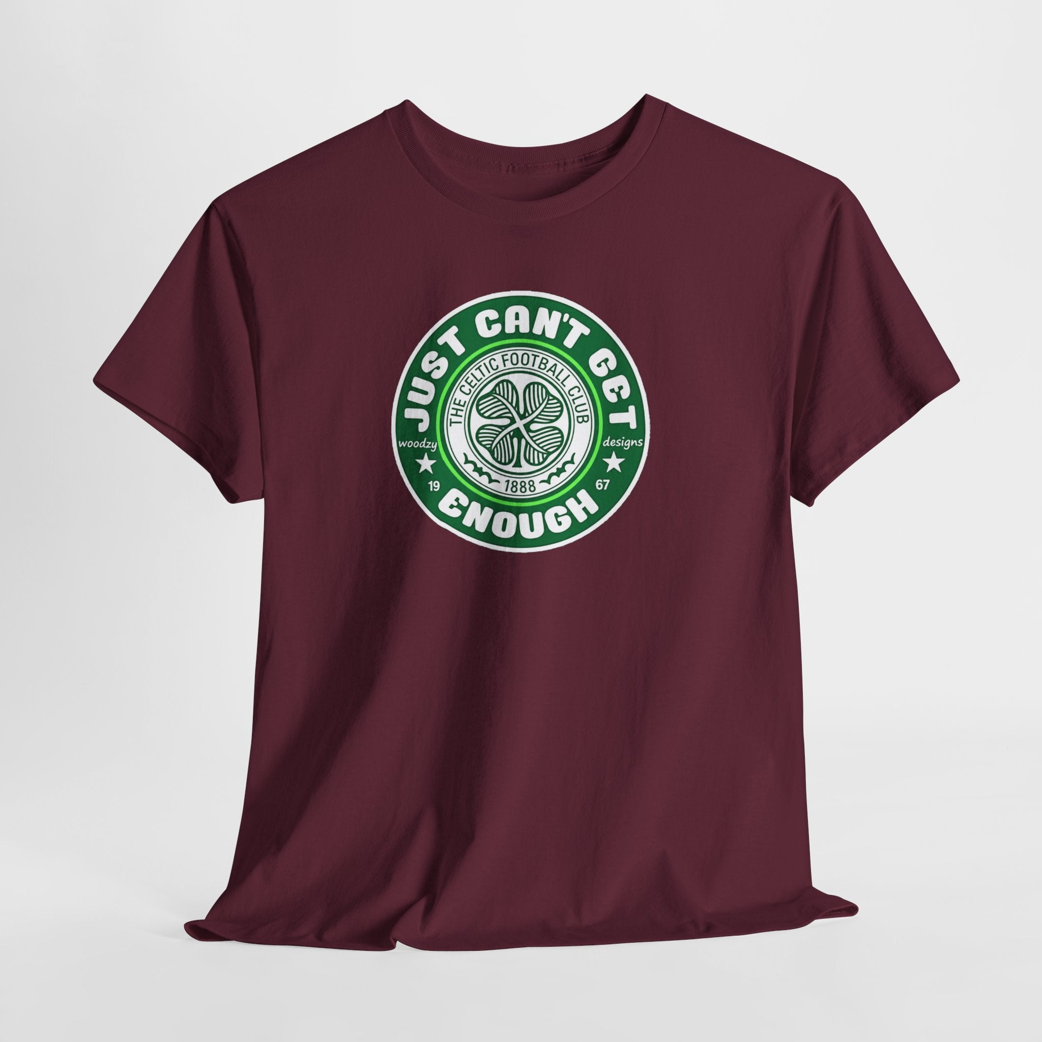 Celtic T-Shirt — "Just Can't Get Enough" Green Shamrock St. Patrick's Day Tee