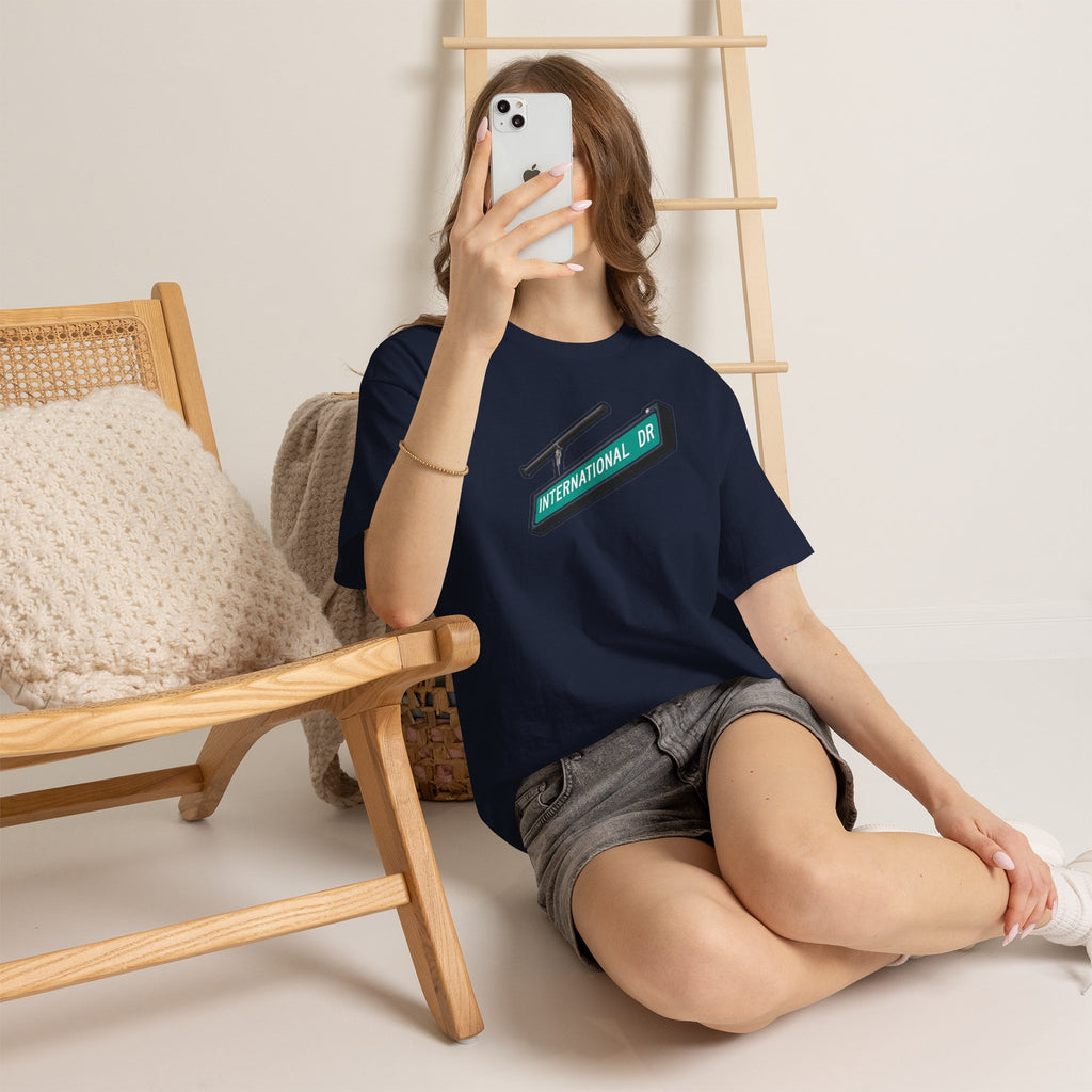 International Dr Street Sign Cotton T-Shirt
