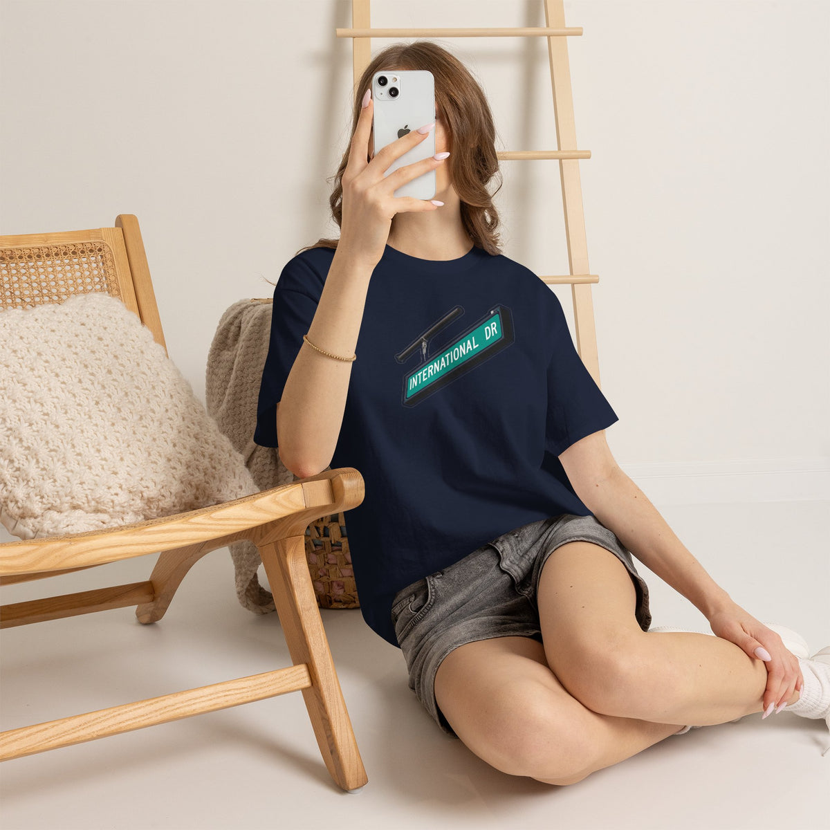International Dr Street Sign Cotton T-Shirt
