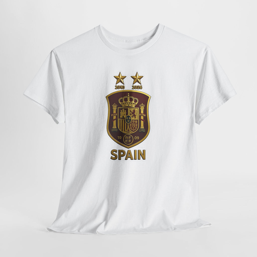 Spain Crest T-Shirt — Vintage Spanish Soccer Shield Tee