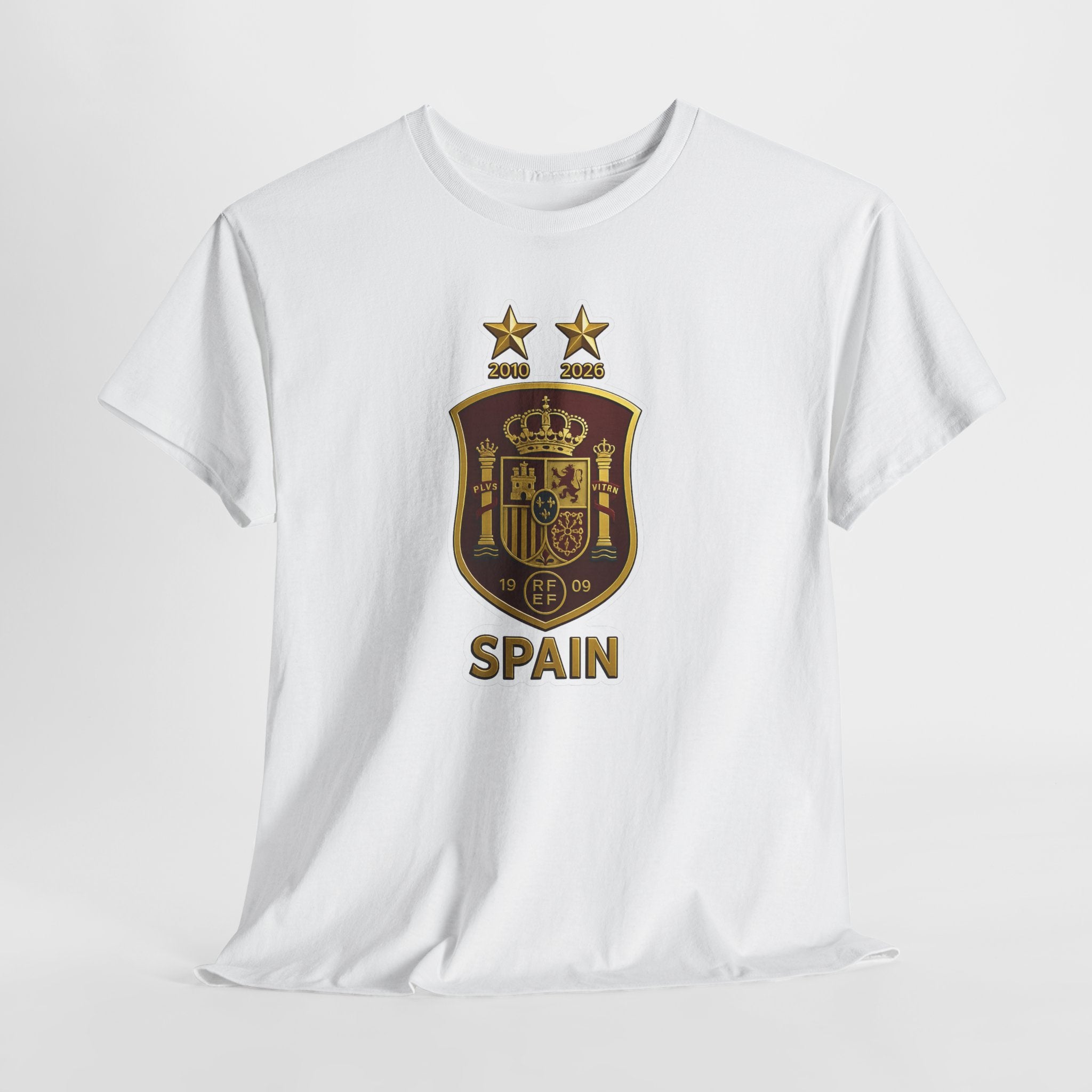Spain Crest T-Shirt — Vintage Spanish Soccer Shield Tee