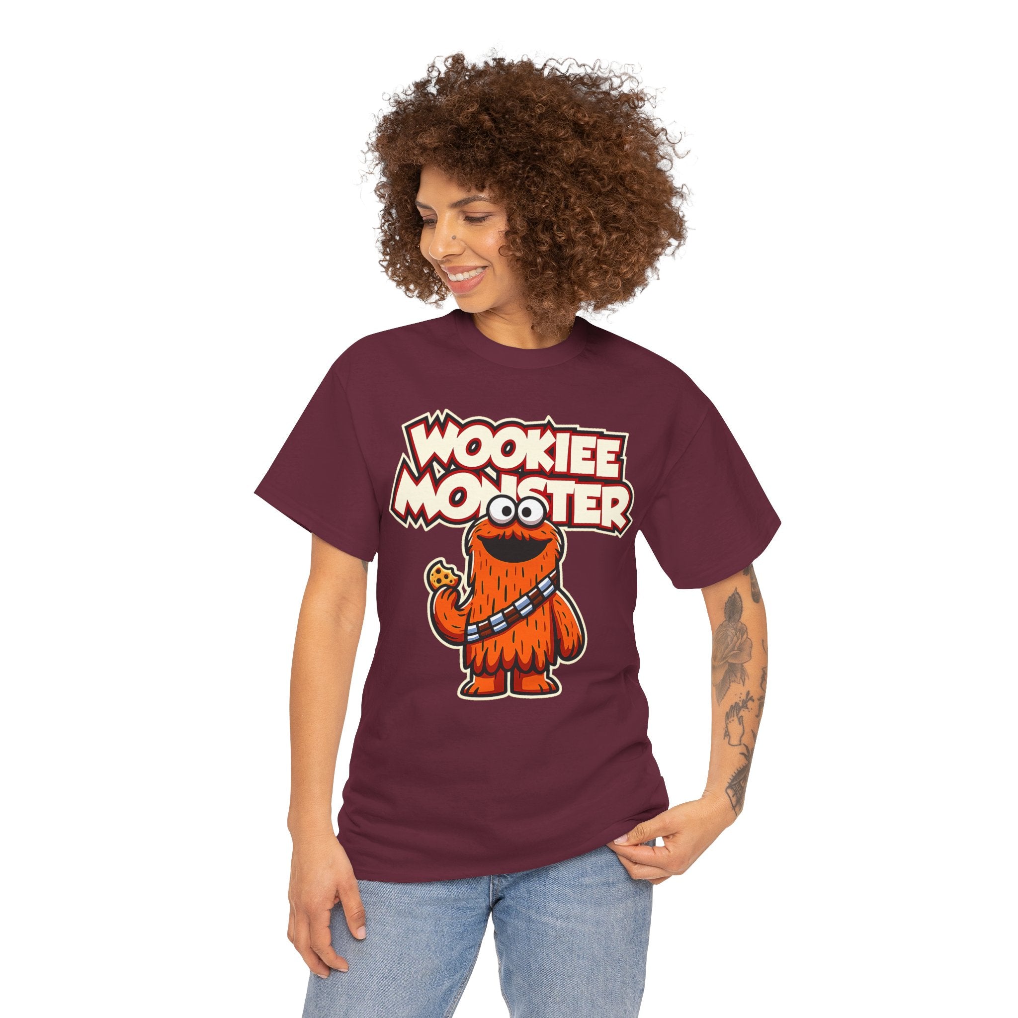 Wookiee Monster Tee - Funny Retro Sci‑Fi Cartoon Shirt