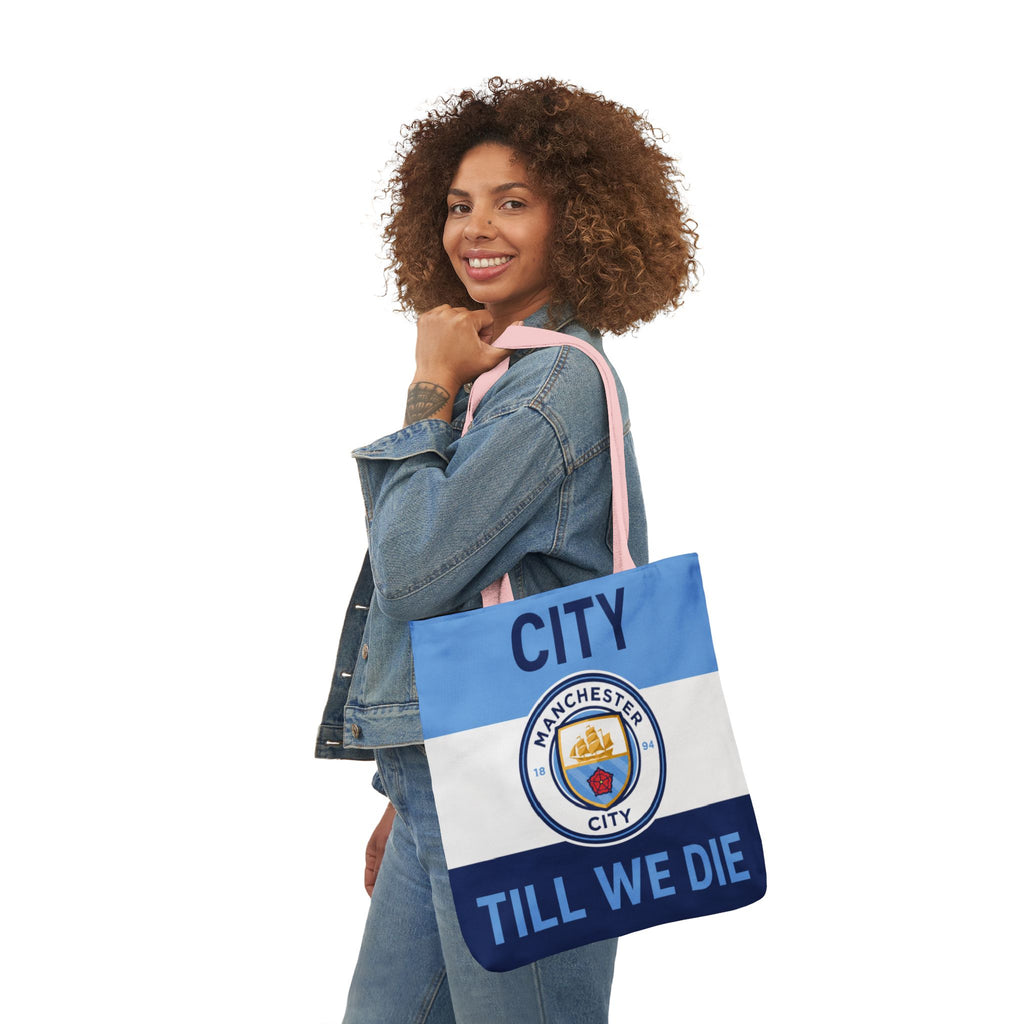 City Till We Die Unofficial Canvas Tote Bag — Manchester Football Fan Bag