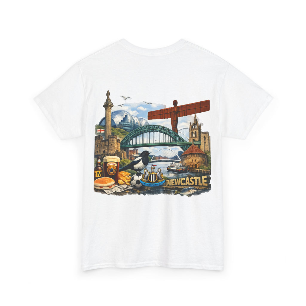 Newcastle Upon Tyne Landmark Tee — Vintage Cityscape T-Shirt