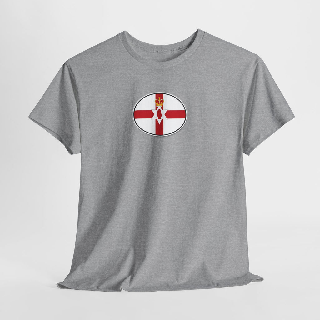 Northern Ireland Flag T‑Shirt — Small Oval Emblem Votton T-Shirt