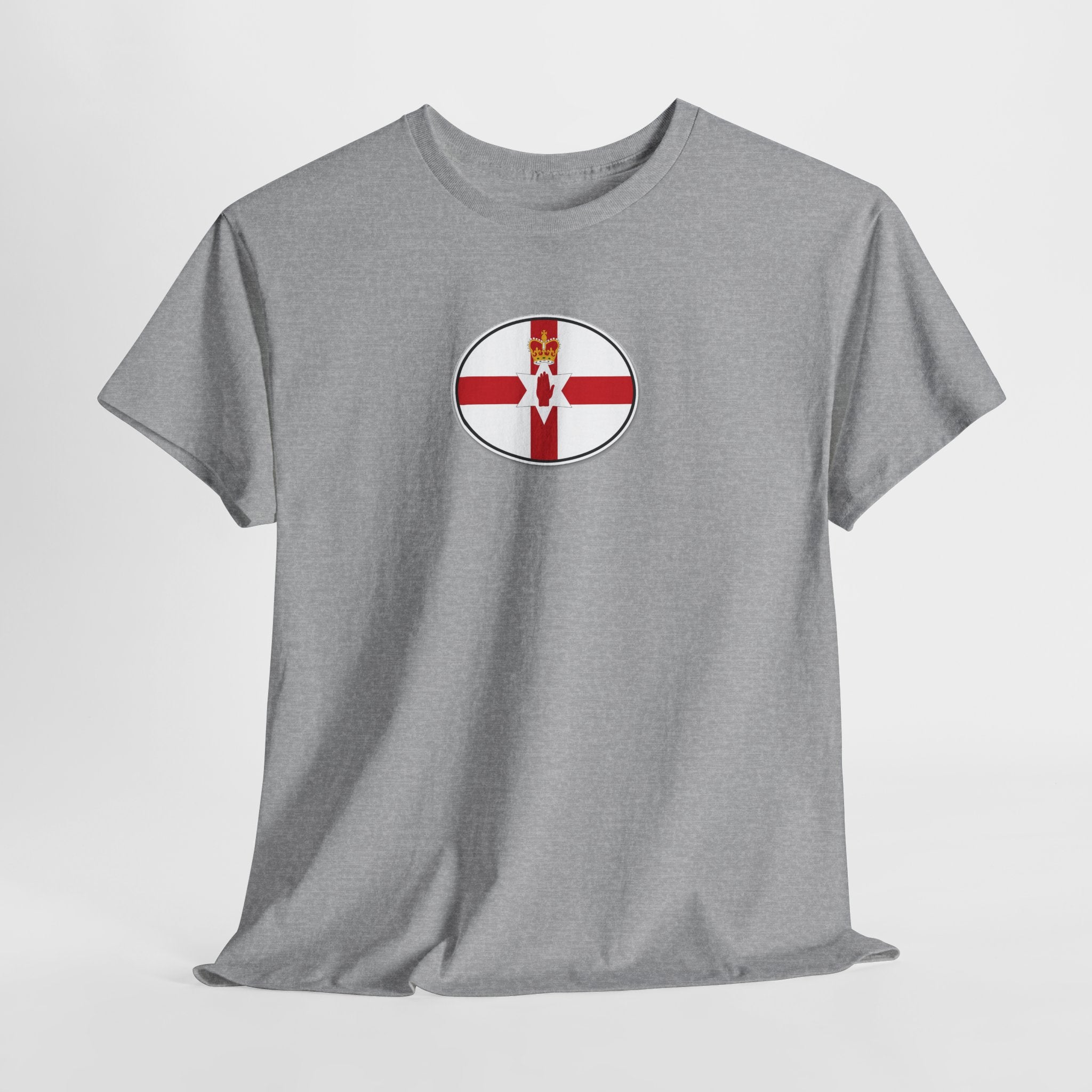 Northern Ireland Flag T‑Shirt — Small Oval Emblem Votton T-Shirt