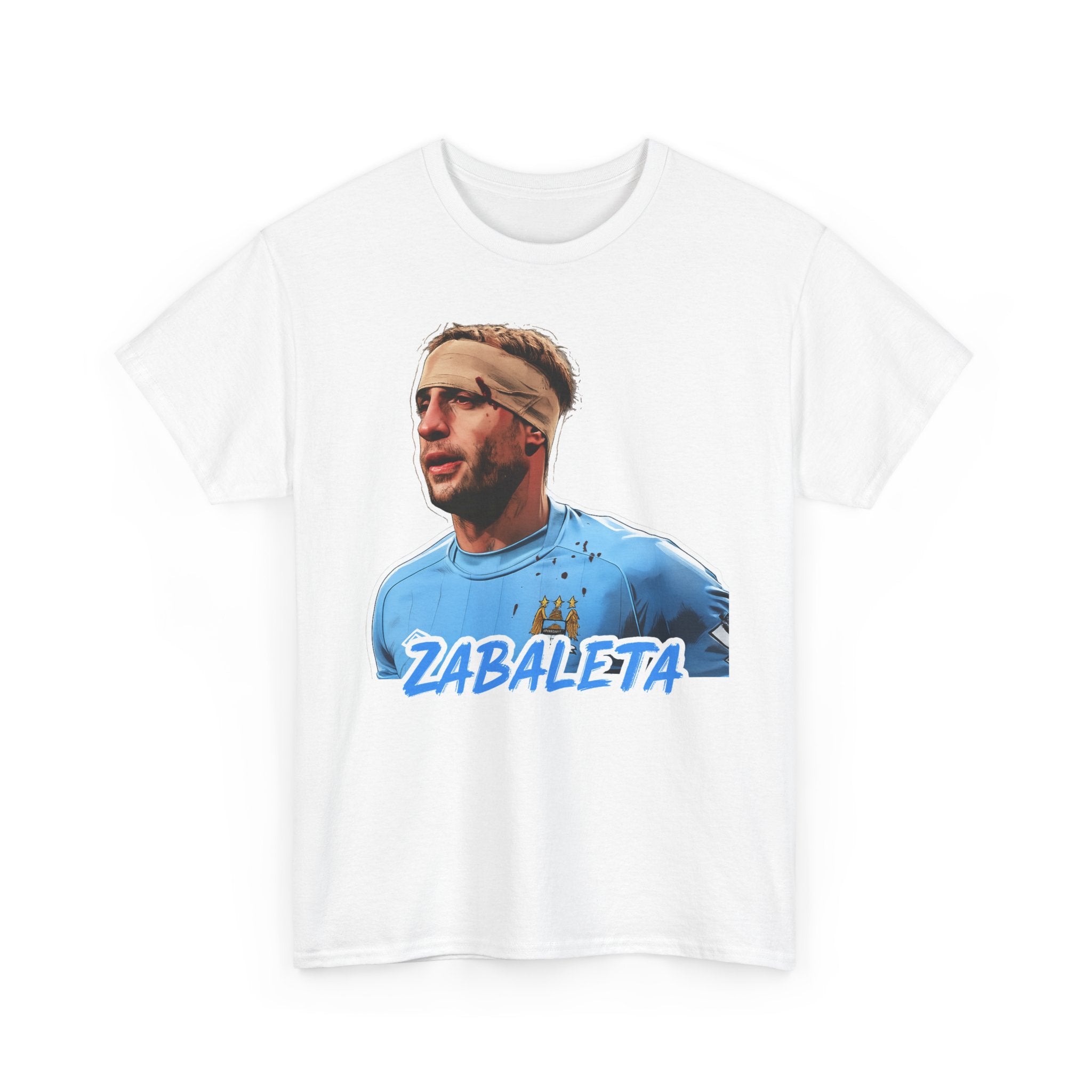 Zabaleta Manchester City Fan Tee — Retro Player Portrait Soccer T‑Shirt