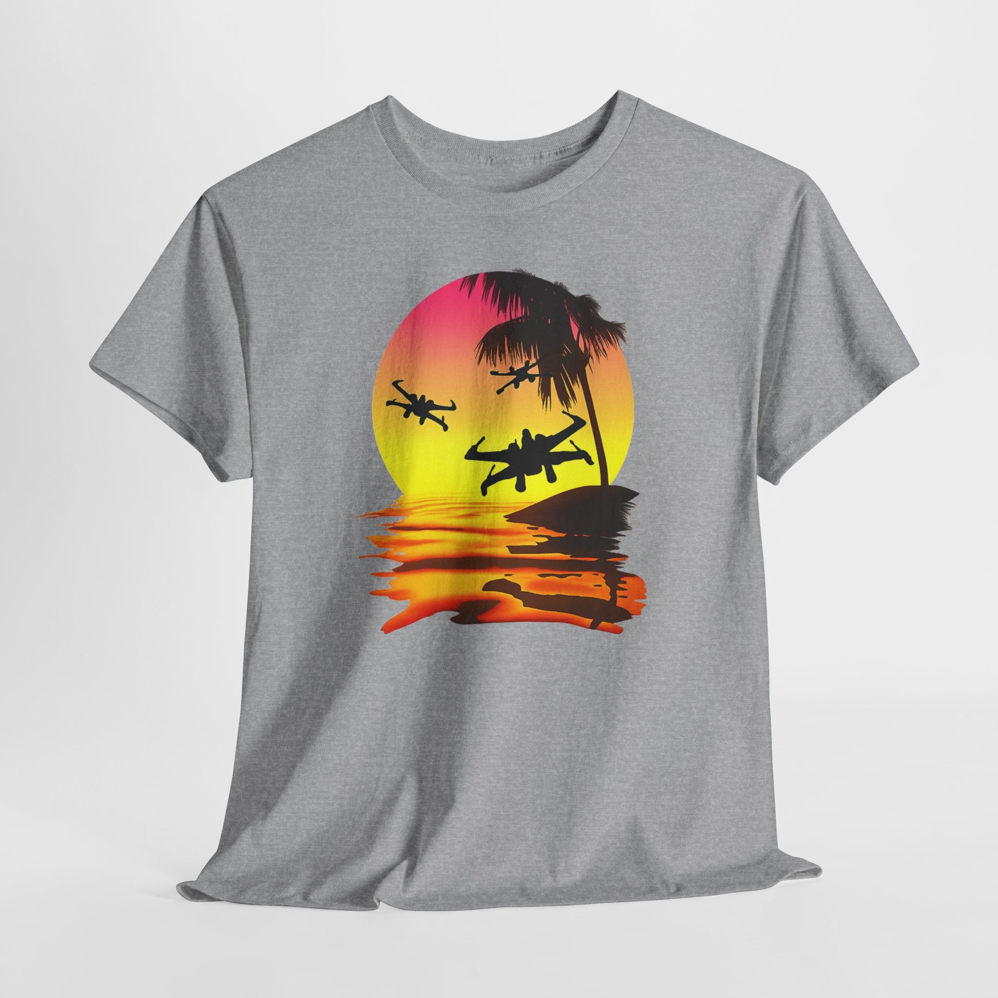 Star Wars X-Ring Sunset Beach Plane T-Shirt