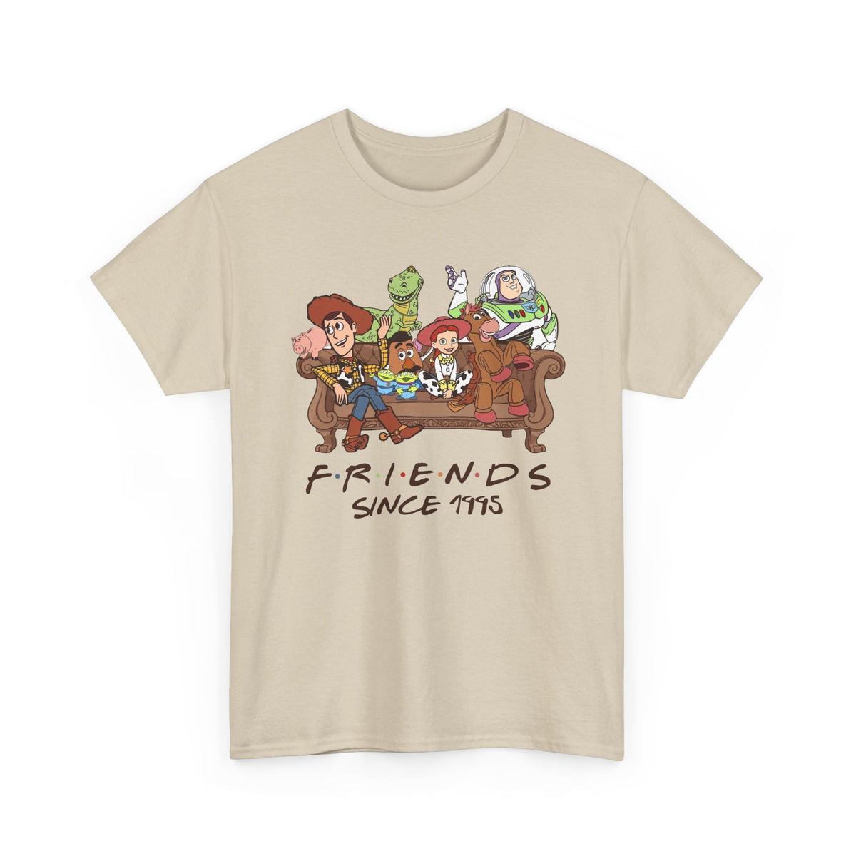Toy Friends Since 1995 T-Shirt — Retro Cartoon Crew Cotton Tee