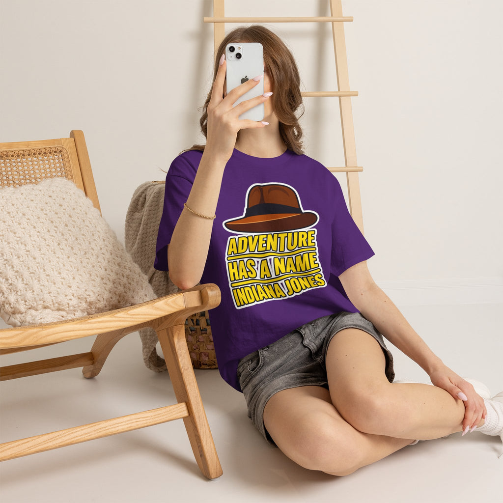 Adventure Has a Name Indiana Jones Graphic Cotton T-Shirt