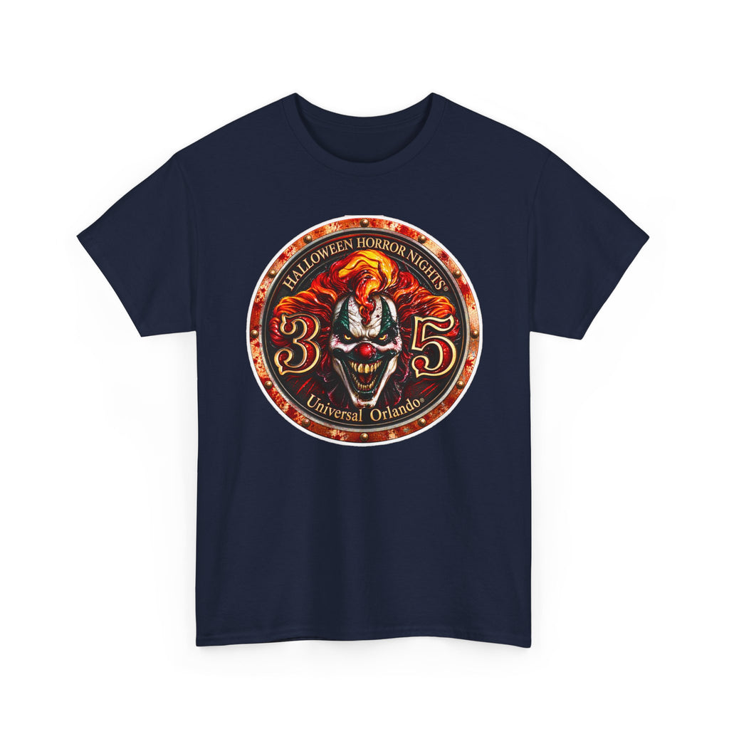 Halloween Horror Nights 35 Clown Inspired Cotton Tee — Universal Orlando Horror T‑Shirt