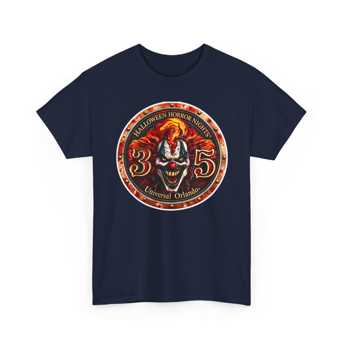 Halloween Horror Nights 35 Clown Inspired Cotton Tee — Universal Orlando Horror T‑Shirt