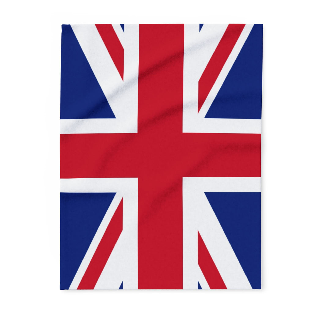 Union Jack Fleece Blanket — British Flag Cozy Throw