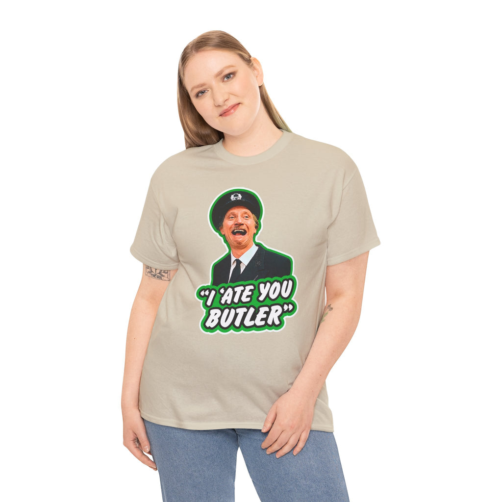 I Ate You Butler T-Shirt — Funny Retro Butler Graphic Tee