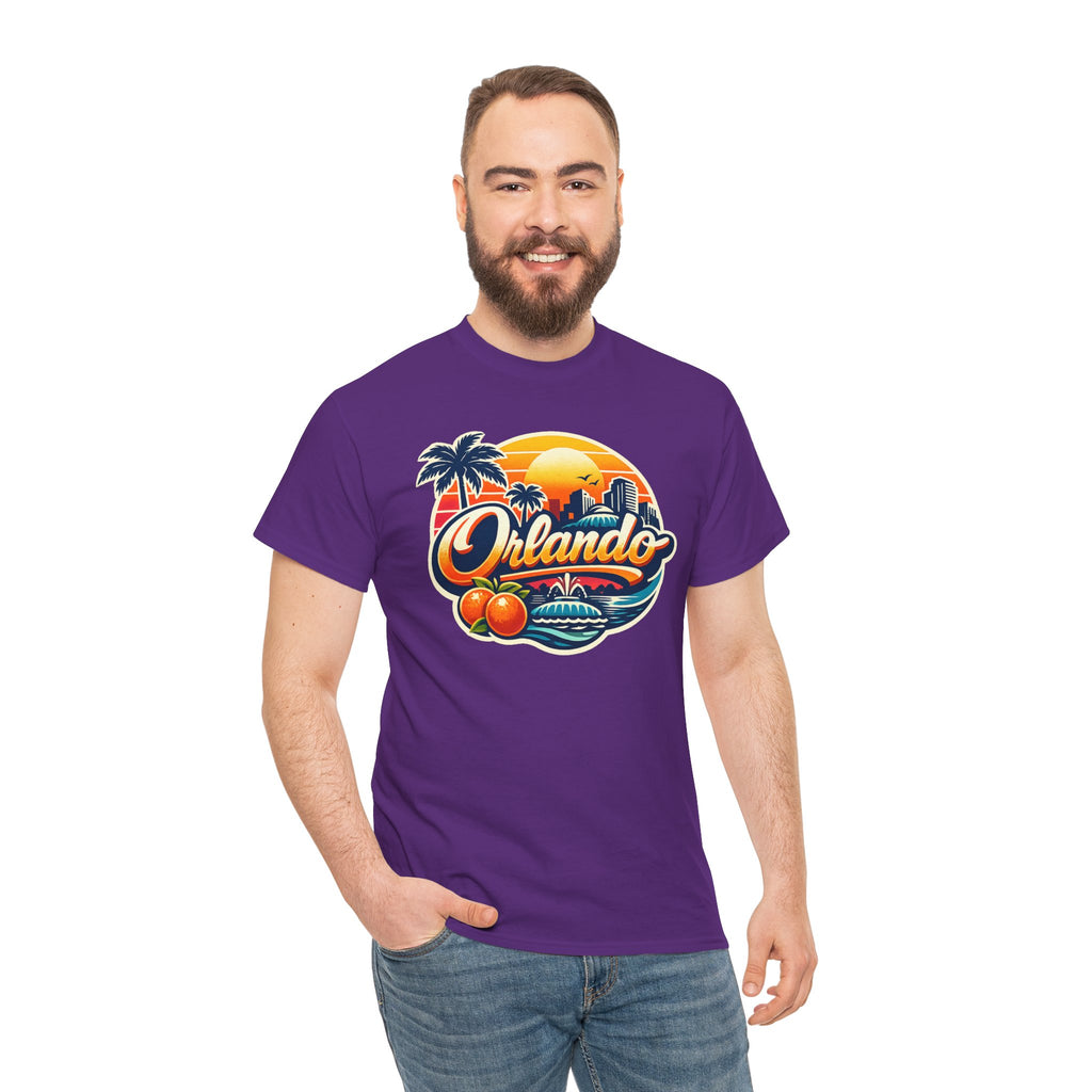 Orlando Retro Sunset T-Shirt — Vintage Florida Vacation Tee