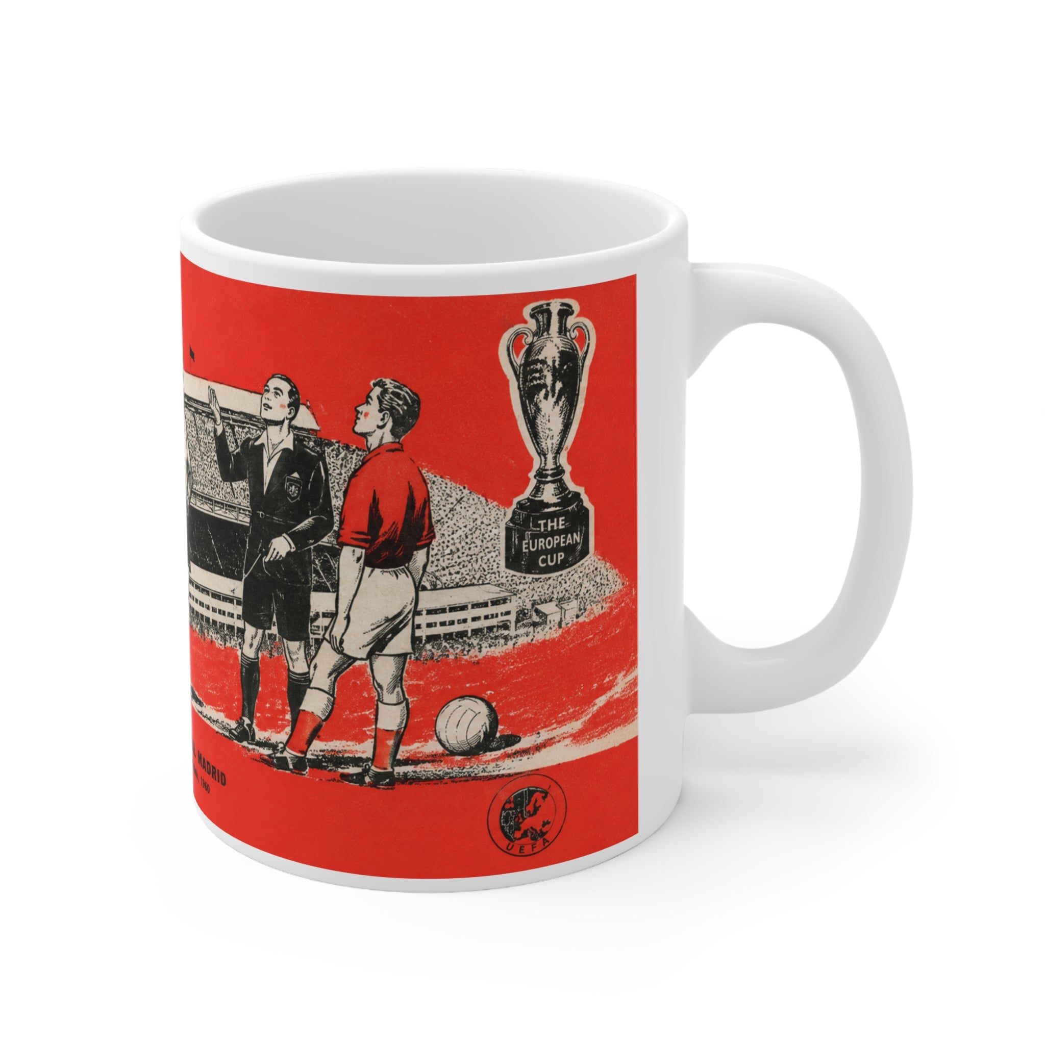1960 European Cup Final Programme Cover Inspired Ceramic Mug - (11oz/15oz)