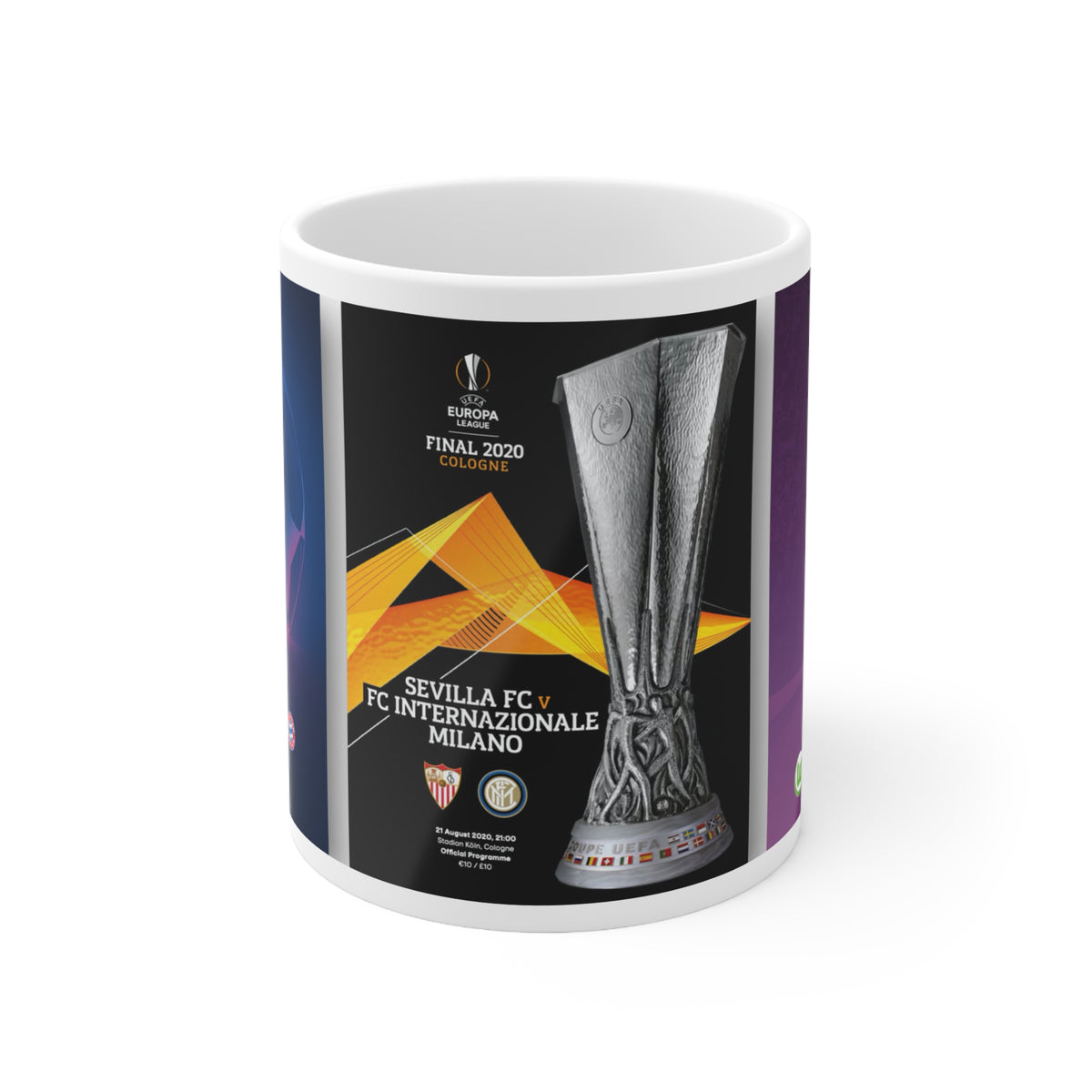 2020 UEFA Finals Programme Covers Inspried Ceramic Mug — (11oz & 15oz)