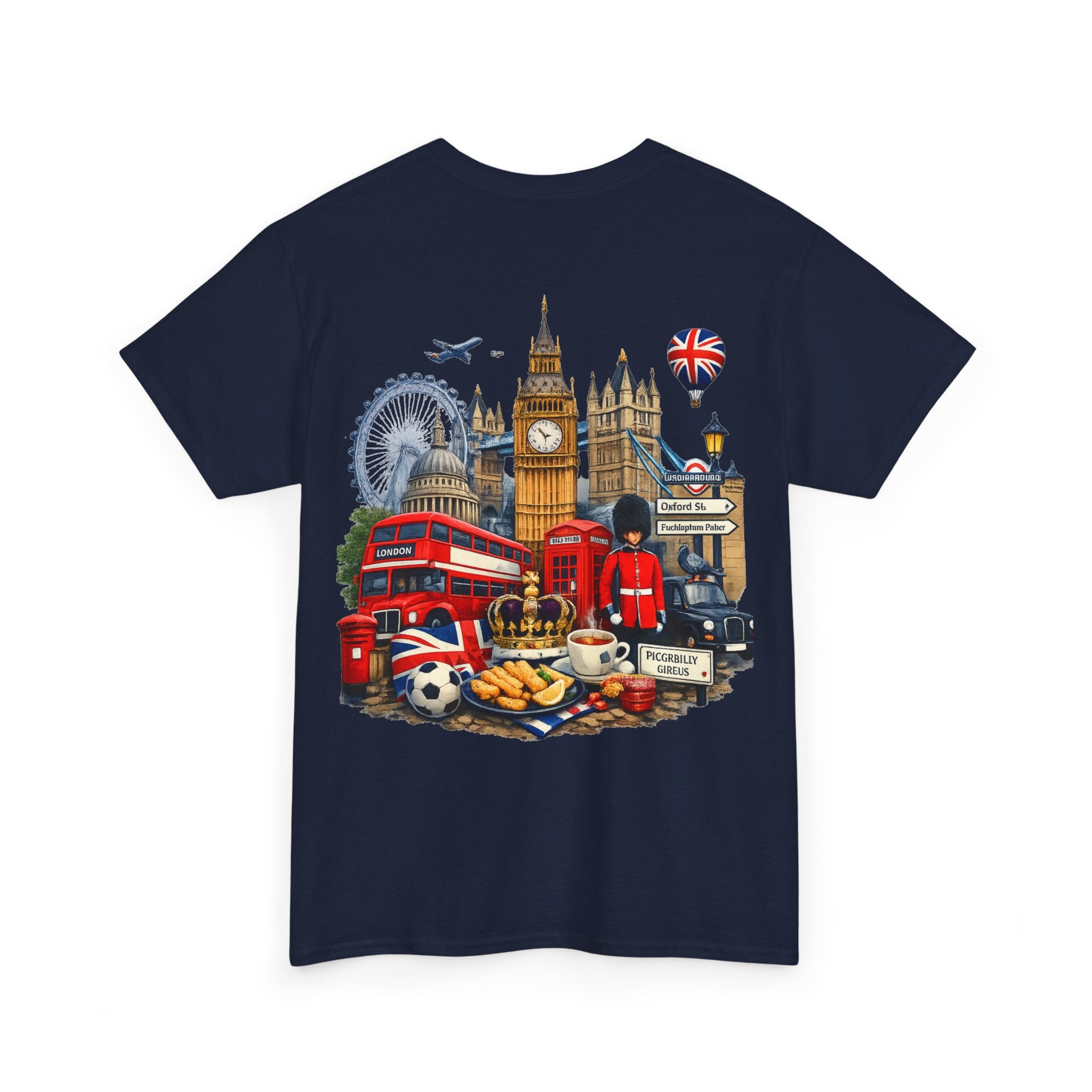 London Landmarks T‑Shirt — British Icons Collage Tee