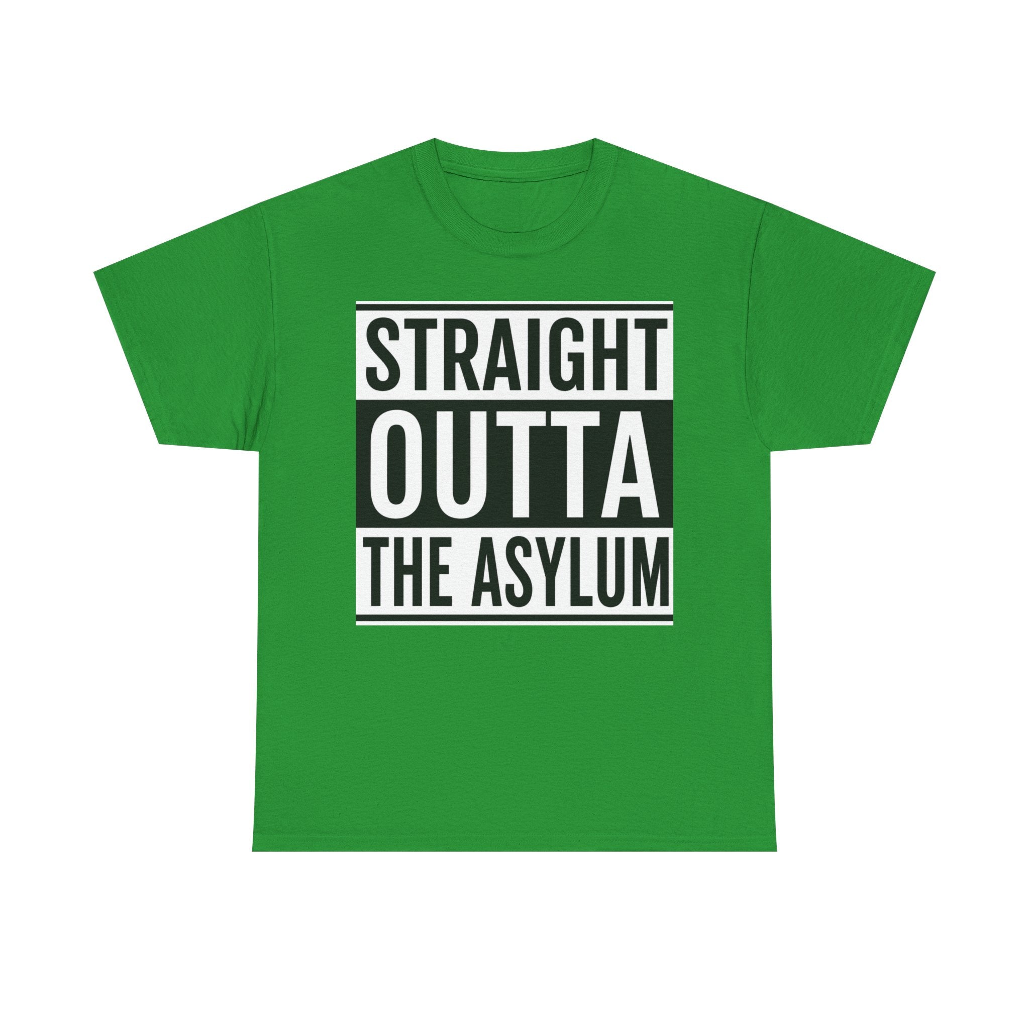 Straight Outta the Asylum T-Shirt – Graphic Statement Tee