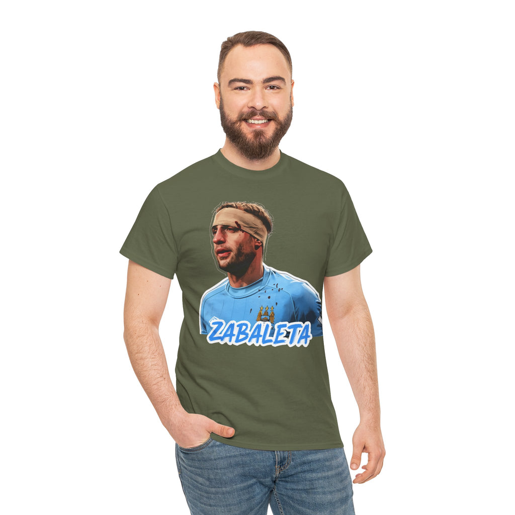 Zabaleta Manchester City Fan Tee — Retro Player Portrait Soccer T‑Shirt
