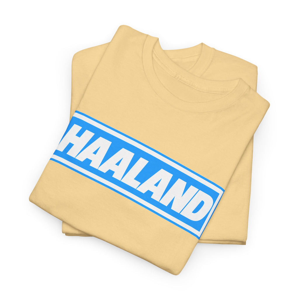 Haaland Box Logo Tee — Soccer Fan Jersey Style Shirt