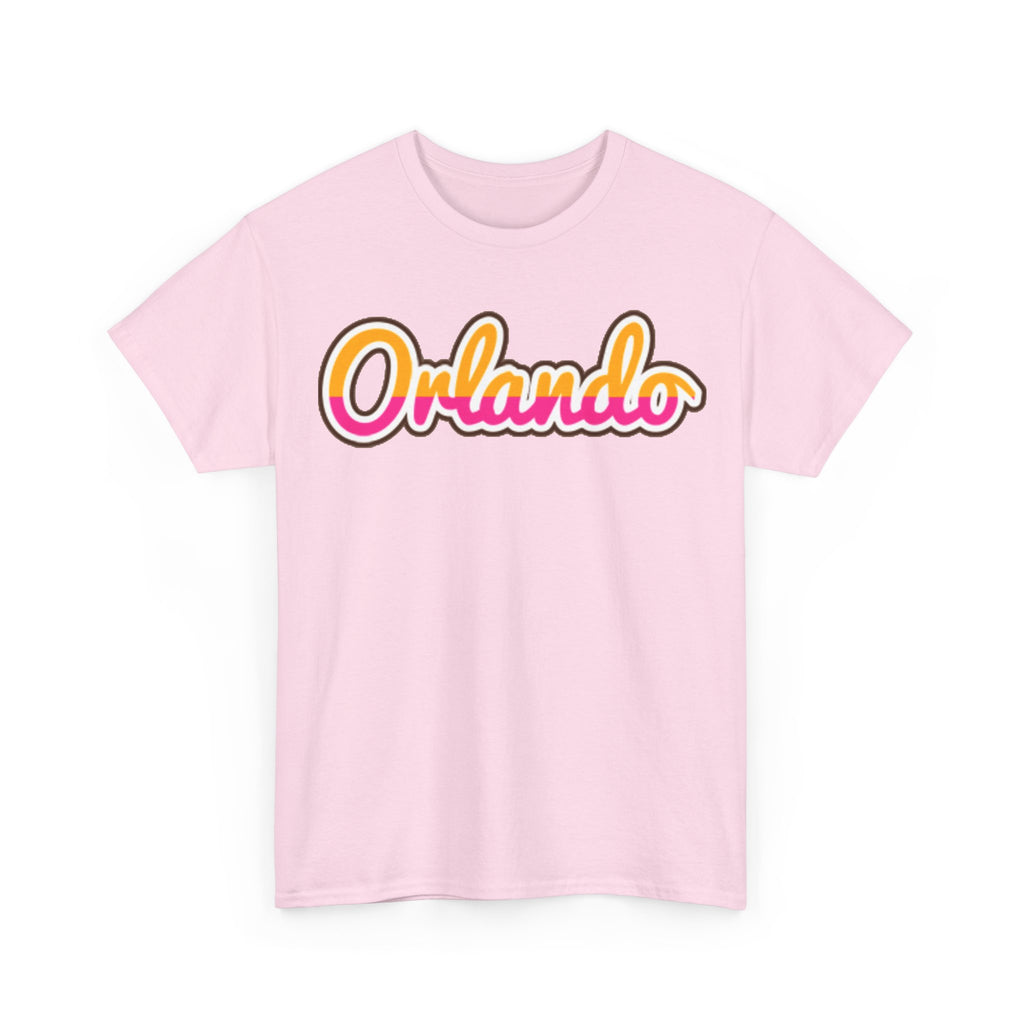 Orlando Retro Script Tee — Vintage Sunset City Souvenir Shirt