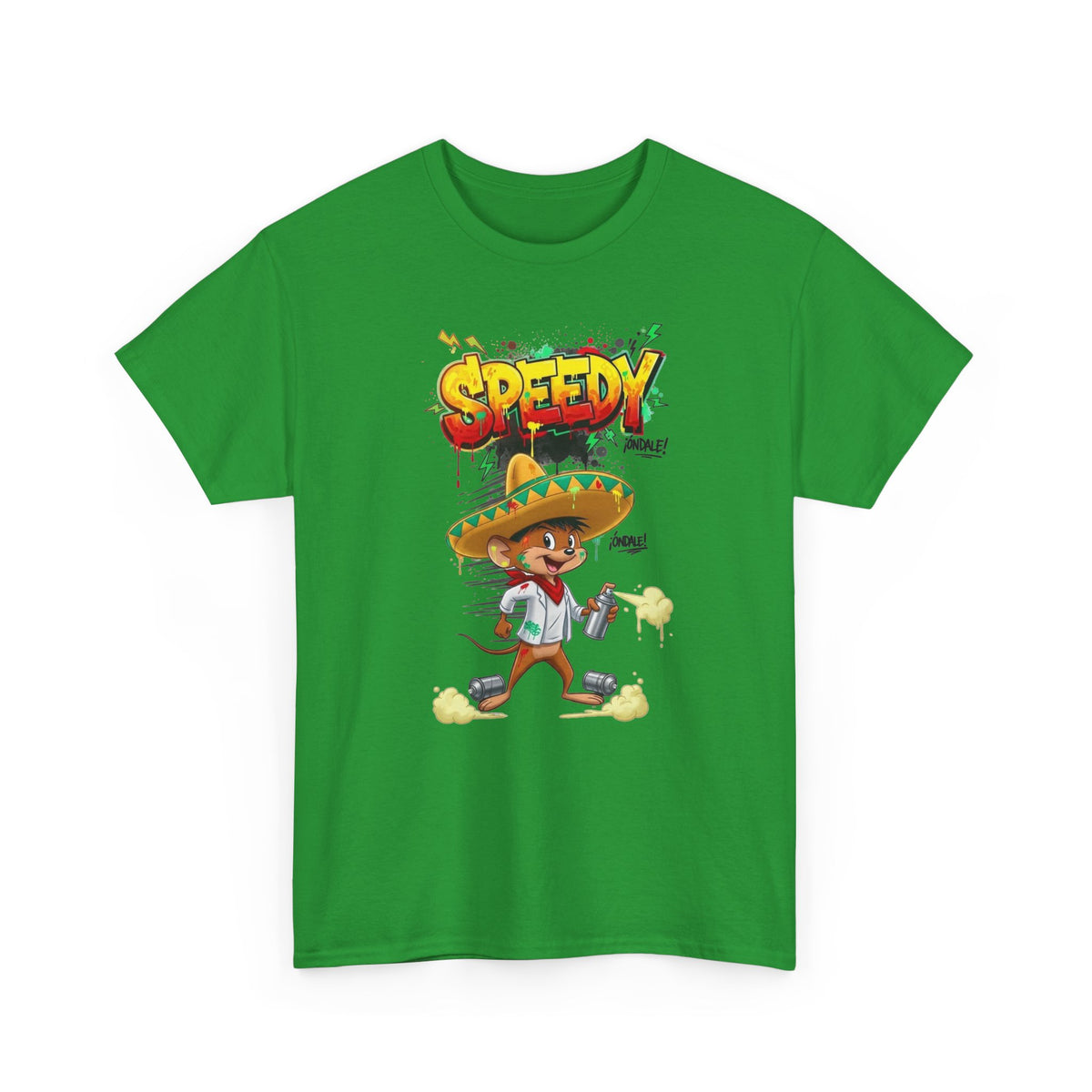 Speedy Sombrero Cartoon Tee — Mexican Street Food Runner Graphic T-Shirt