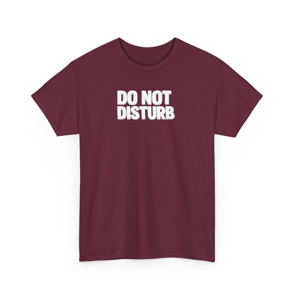 Do Not Disturb Tee — Black Graphic Statement T-Shirt