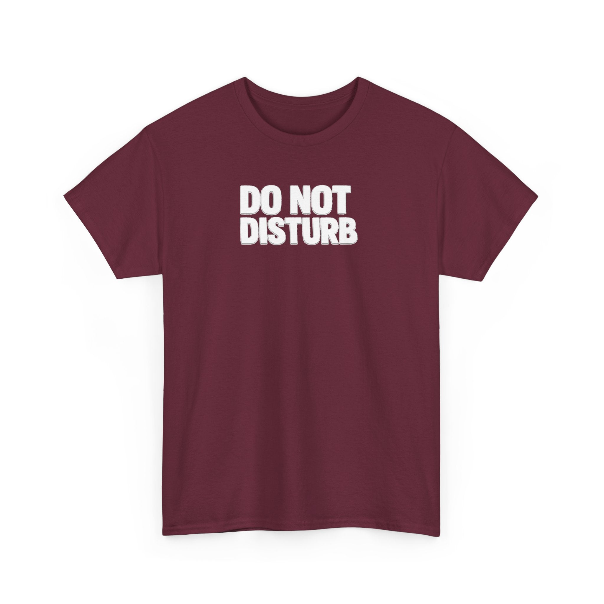 Do Not Disturb Tee — Black Graphic Statement T-Shirt