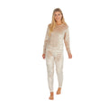 Ladies Velvet Lounge Suit: Cozy Crushed Fleece Pyjamas Set for Winter Comfort