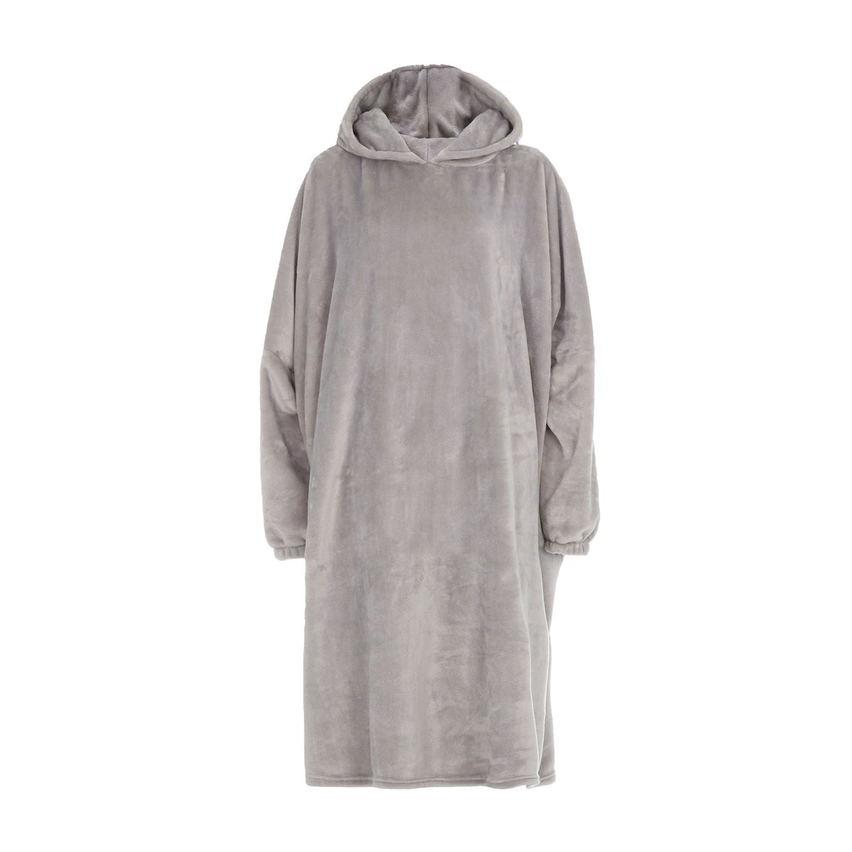 Ladies Sherpa Fleece Hooded Poncho | Snuggle Oversized Wearable Blanket Hoodie