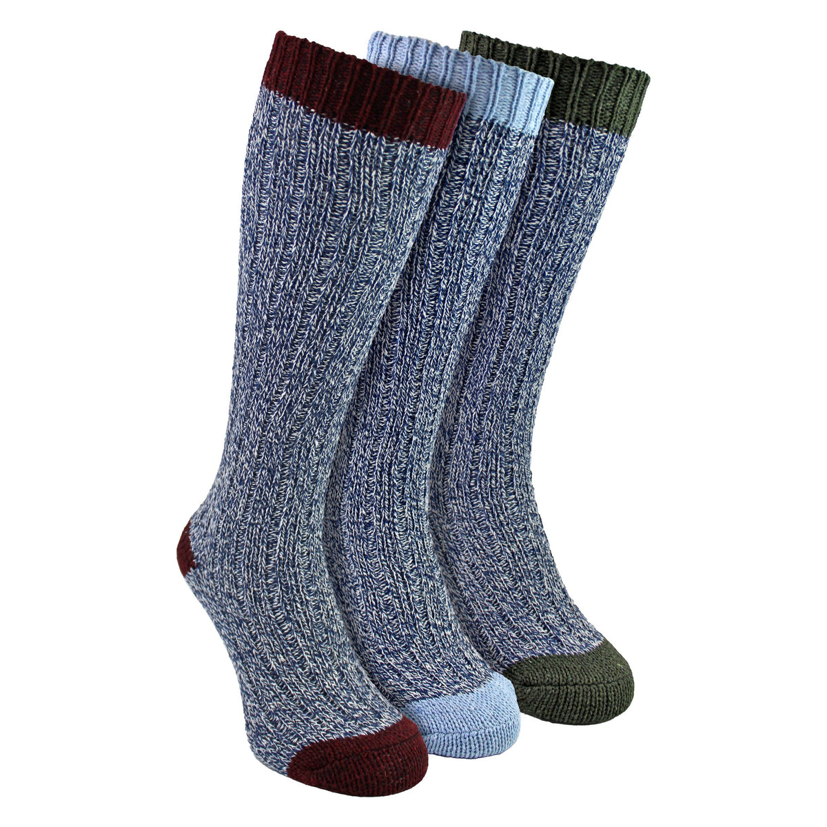 3 Pairs Extra Long Warm Wool Ladies Socks