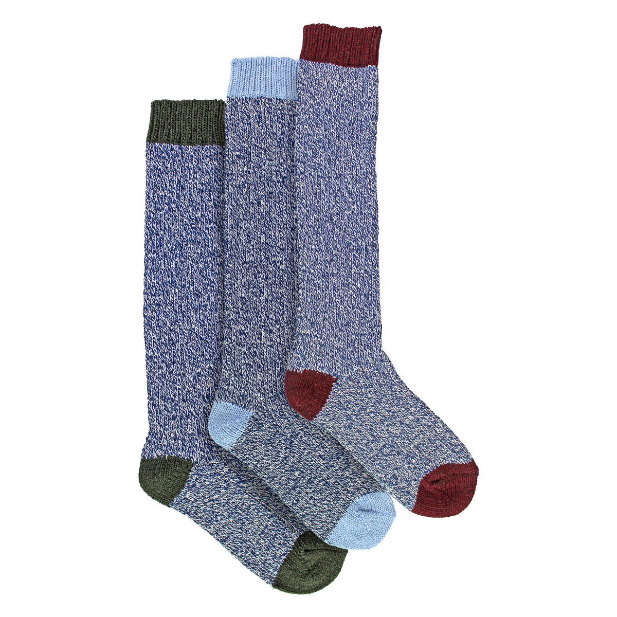 3 Pairs Extra Long Warm Wool Ladies Socks