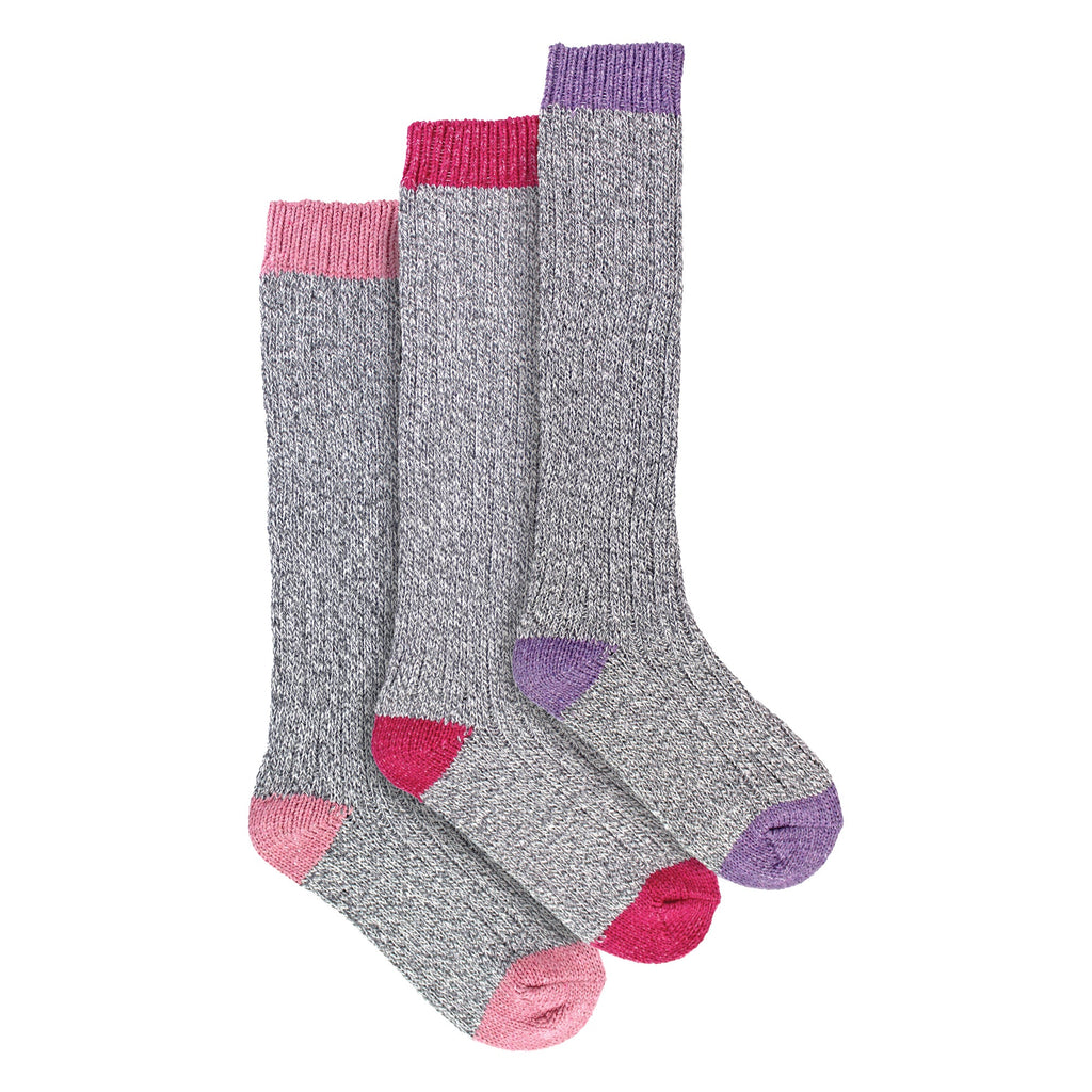 3 Pairs Extra Long Warm Wool Ladies Socks