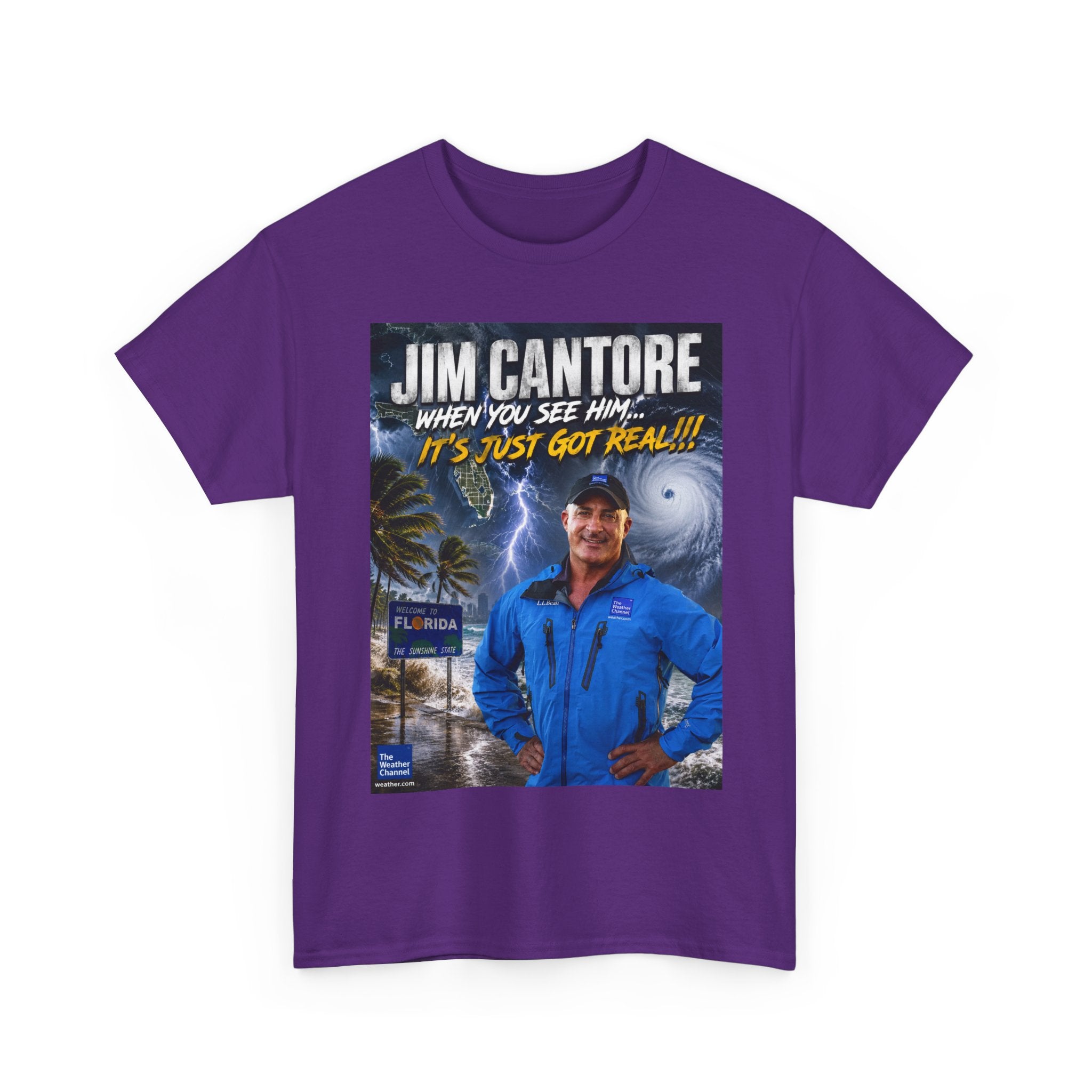 Jim Cantore "It's Just Got Real" Hurricane T-Shirt