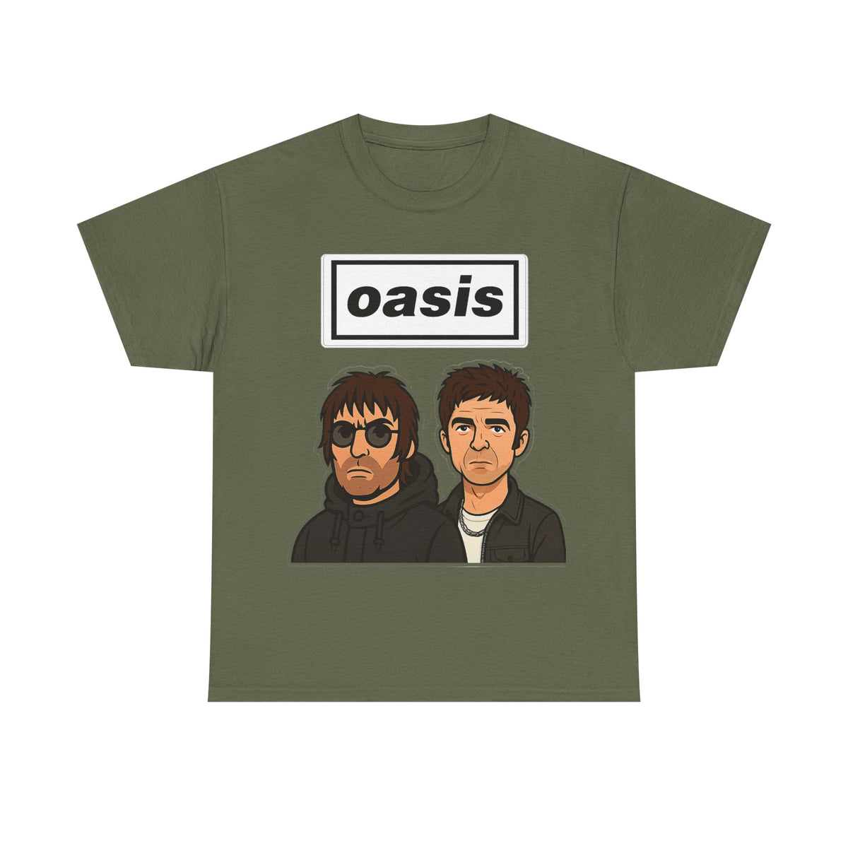 Oasis Inspired Unofficial Band Logo Tee — 'oasis' Graphic T-Shirt
